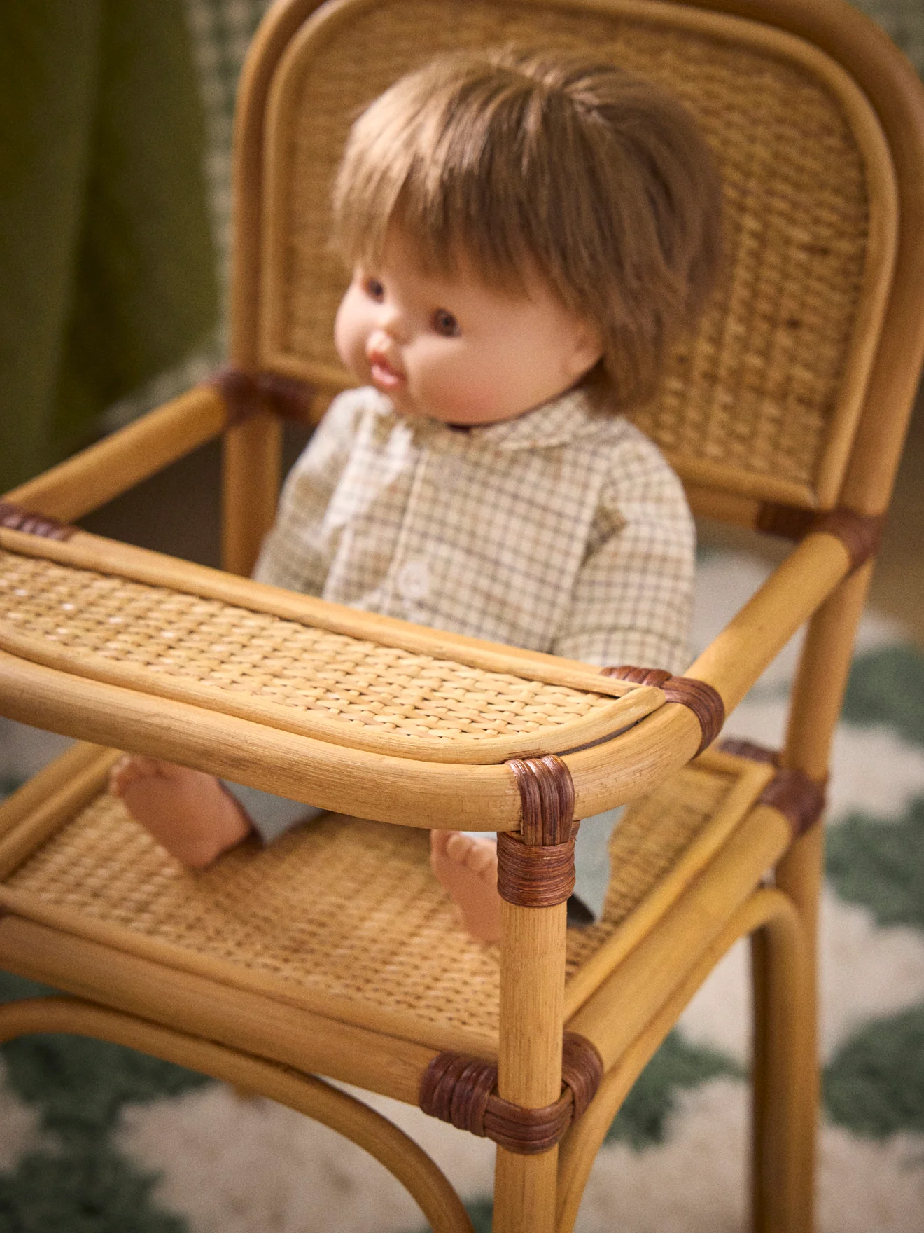 Hochstuhl aus Rattan für Puppen - Image 4