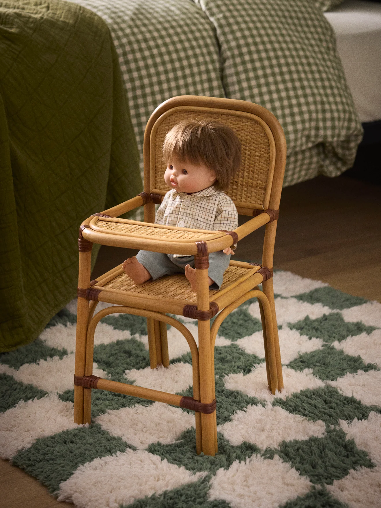 Hochstuhl aus Rattan für Puppen - Image 5