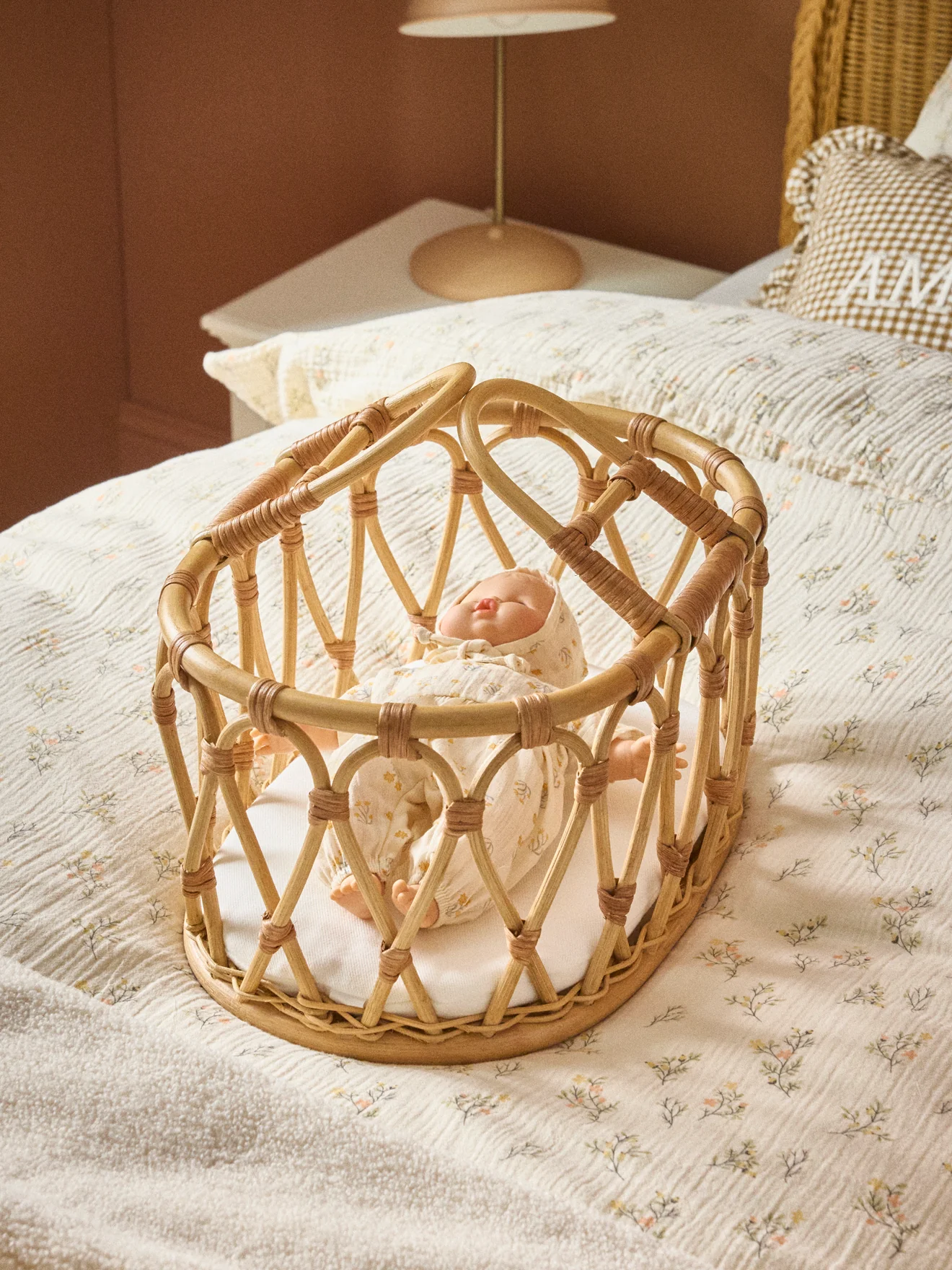 Puppen-Moseskörbchen aus Rattan - Image 5
