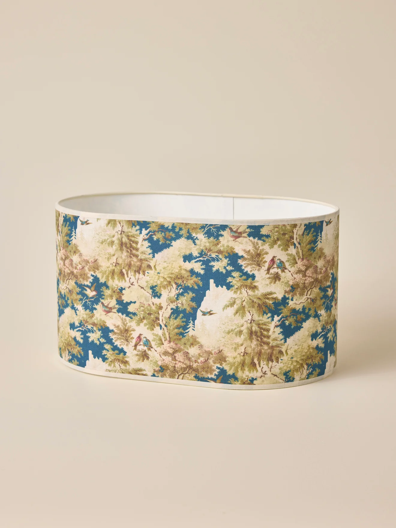 Ovaler Lampenschirm mit Blumenmuster – großes Modell - Image 2