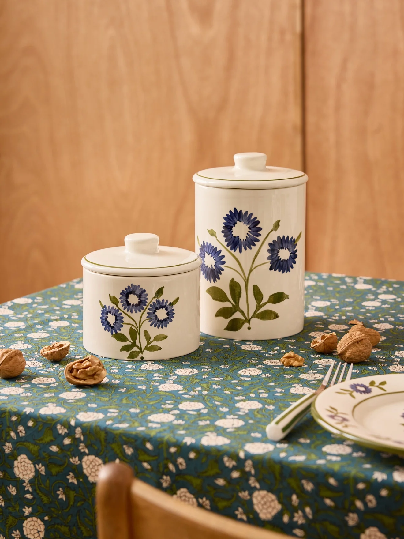 Ovaler Lamenschirm mit Blumenmuster - großes Modell Victoire - Image 9