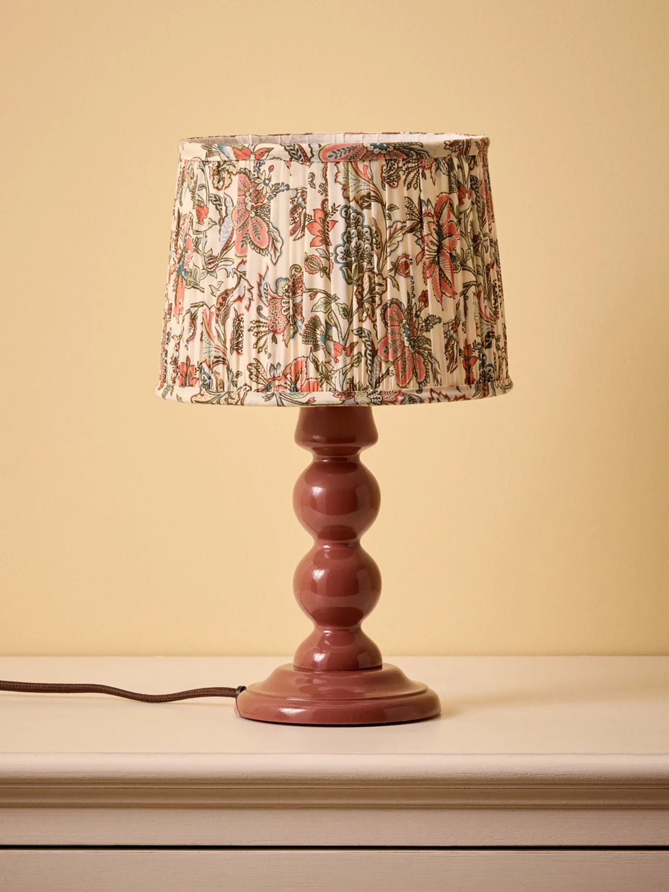 Lampenschirm mit Plissees – kleines Modell mit Persia-Print - Image 2