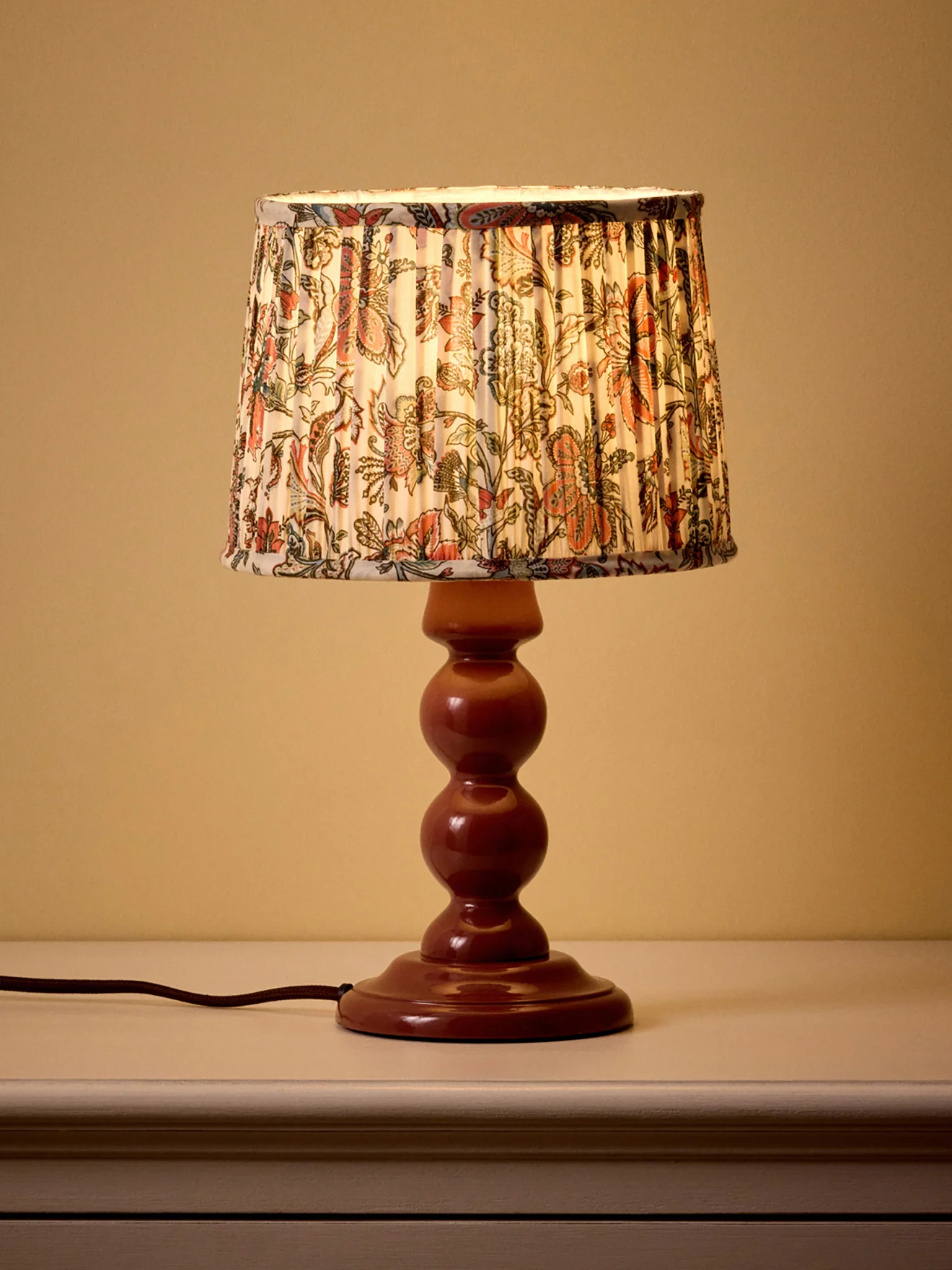 Lampenschirm mit Plissees – kleines Modell mit Persia-Print - Image 3