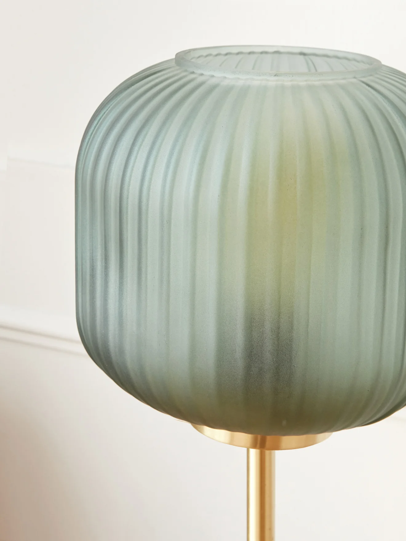 Lampe aus Metall und gerilltem Glas - Image 4