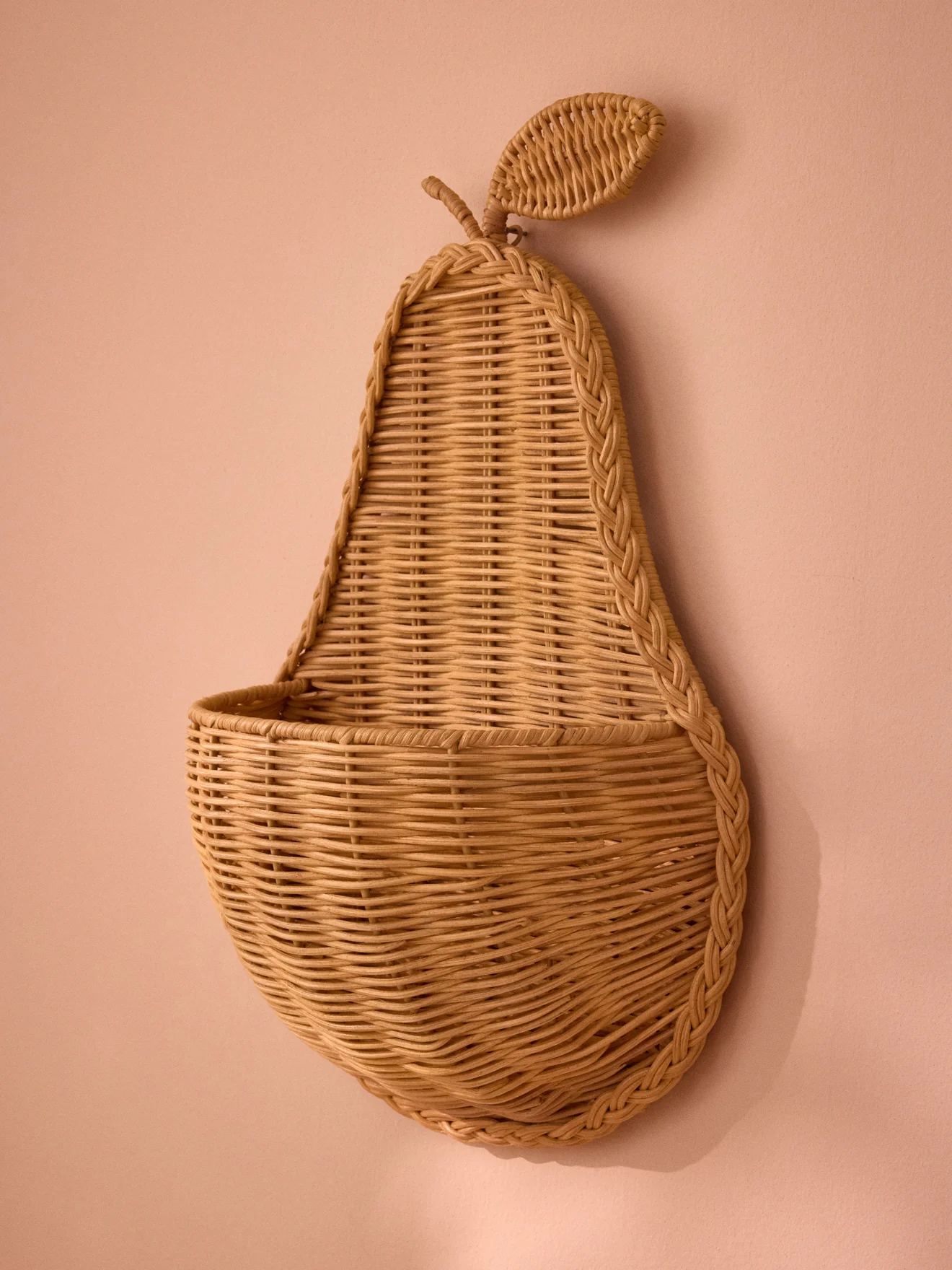 Birnenformiger Korb aus Rattan - Image 2