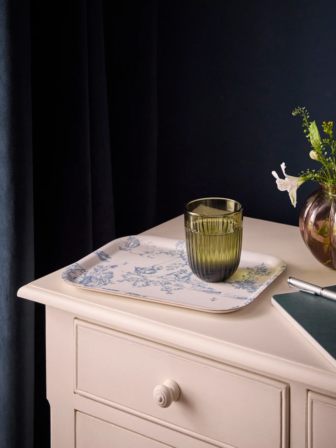 Holztablett « Jouy-Esprit » - Kleines Modell