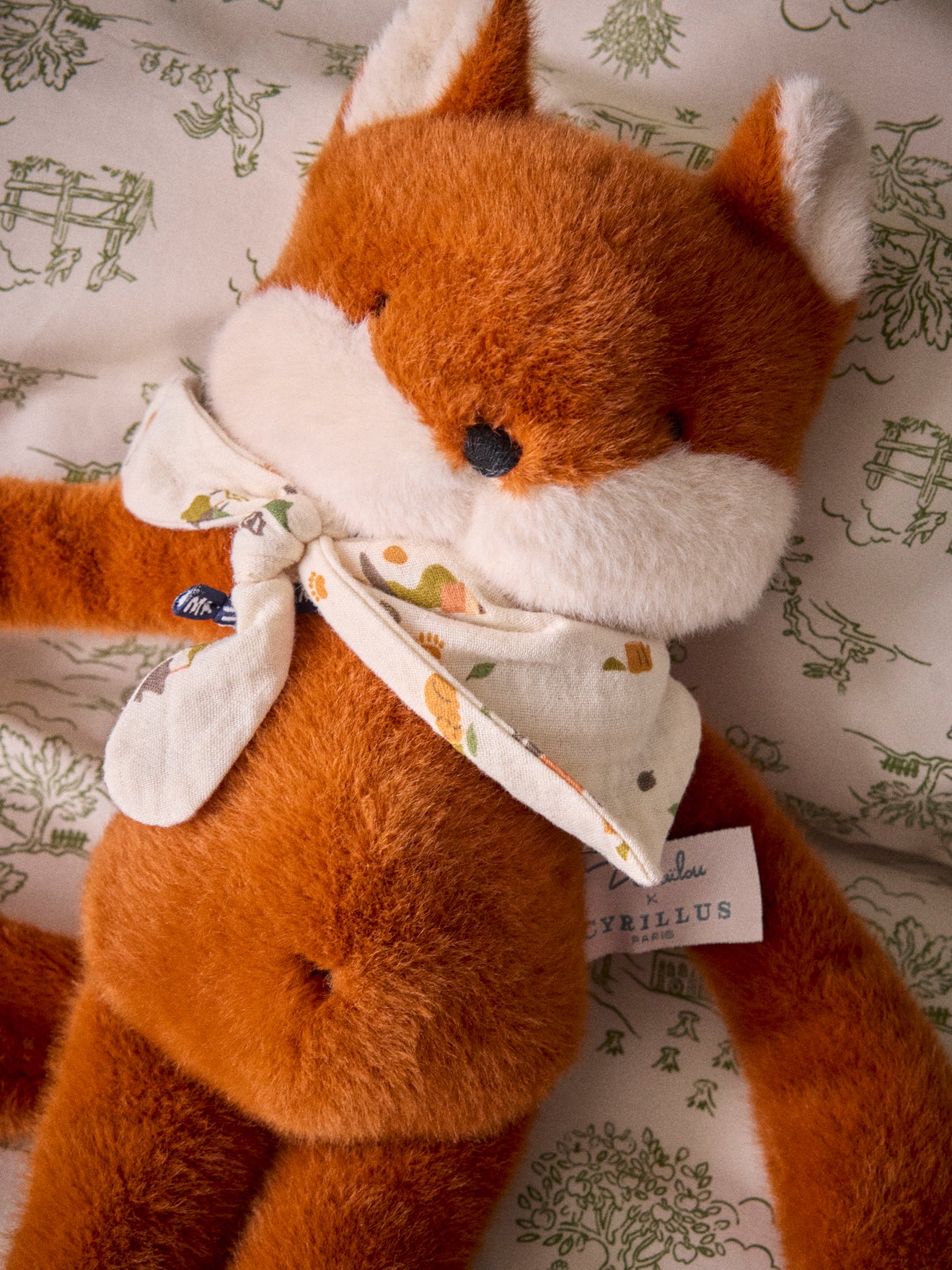 Kuscheltier « Fuchs Lazare » – Kollektion Cyrillus X Maïlou Tradition - Image 2