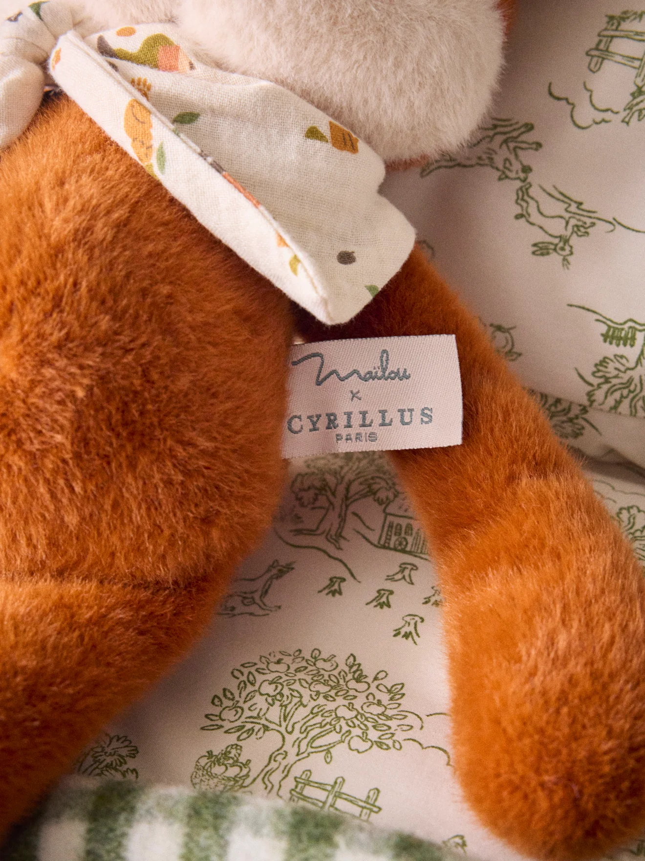 Kuscheltier « Fuchs Lazare » – Kollektion Cyrillus X Maïlou Tradition - Image 3