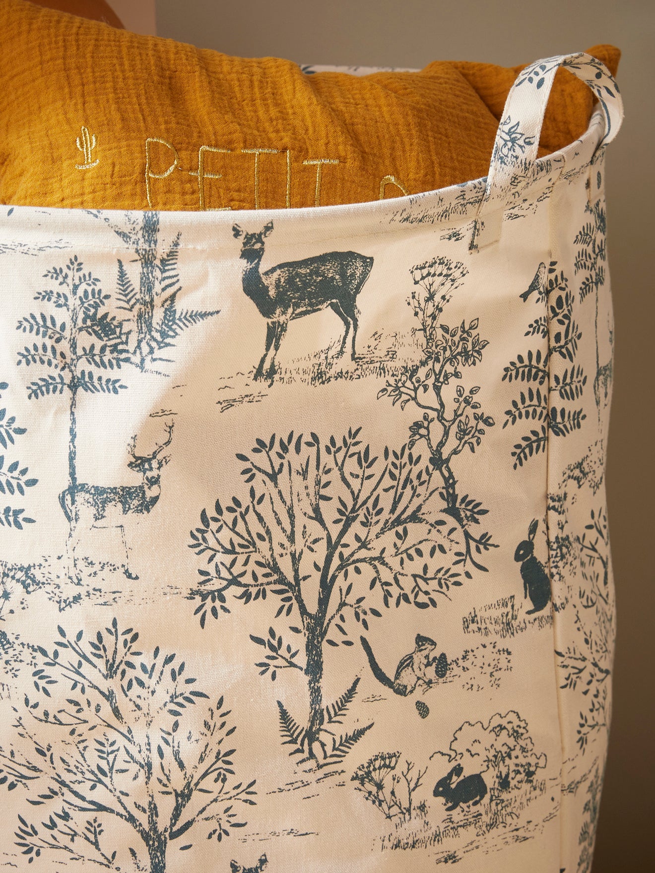 Runder Aufbewahrungskorb im Toile de Jouy-Esprit - Image 3