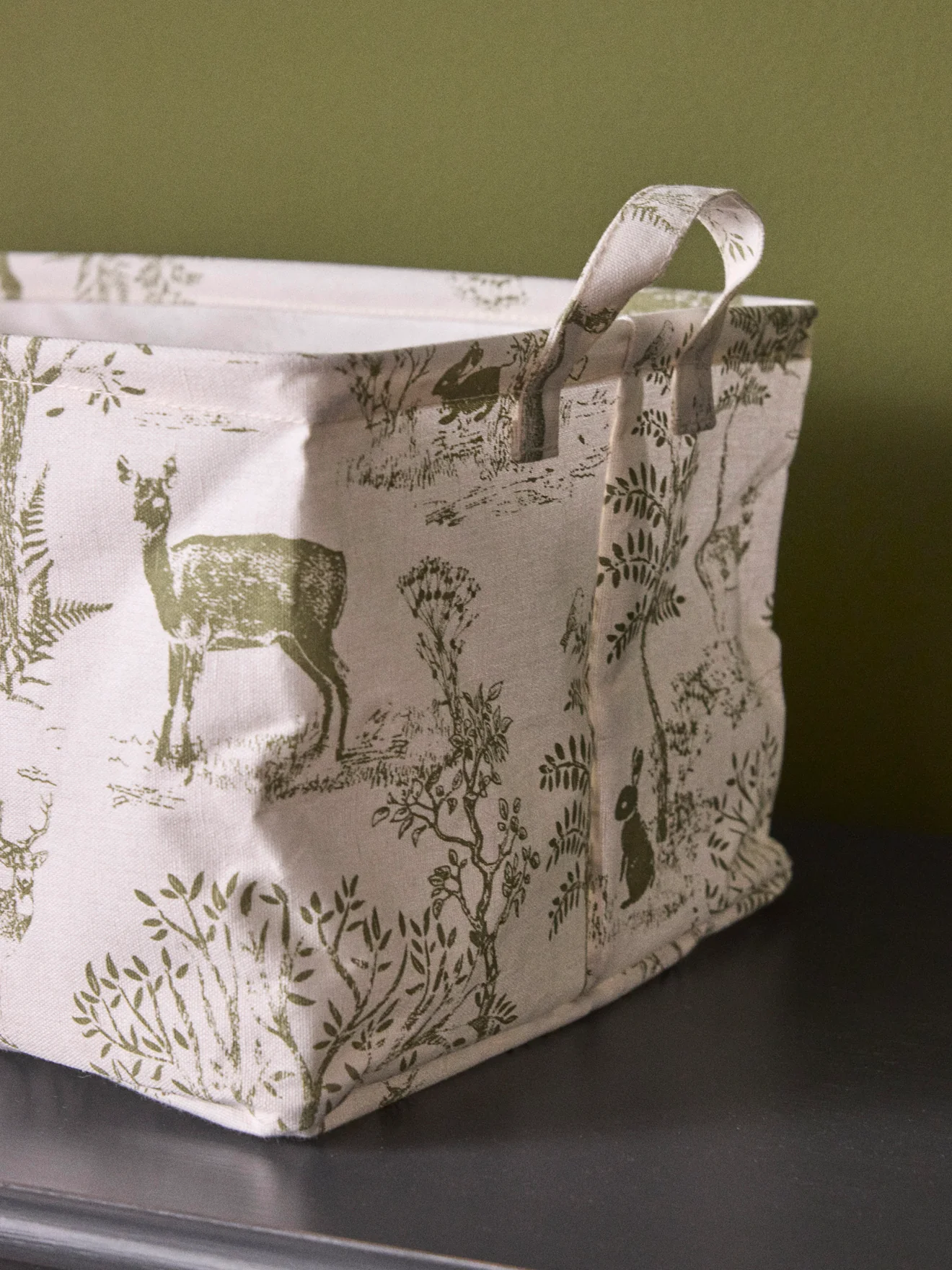 Eckiger Aufbewahrungskorb im Toile de Jouy-Esprit - Image 3