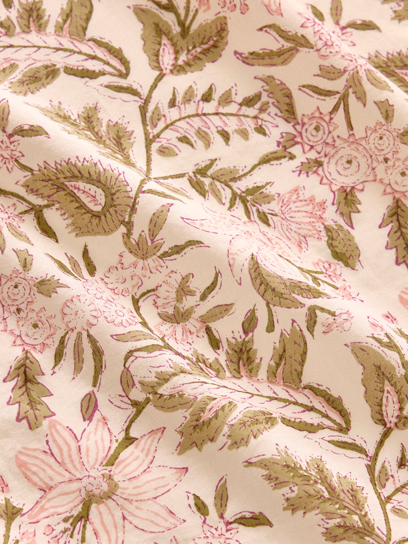 Vorhang mit indischem Print Rosa - Image 3