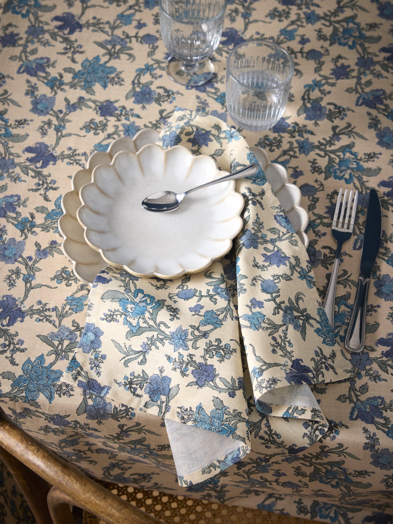 Servietten « Aurore » aus Baumwolle mit Leinwandbindung – 4er-Pack - Image 5