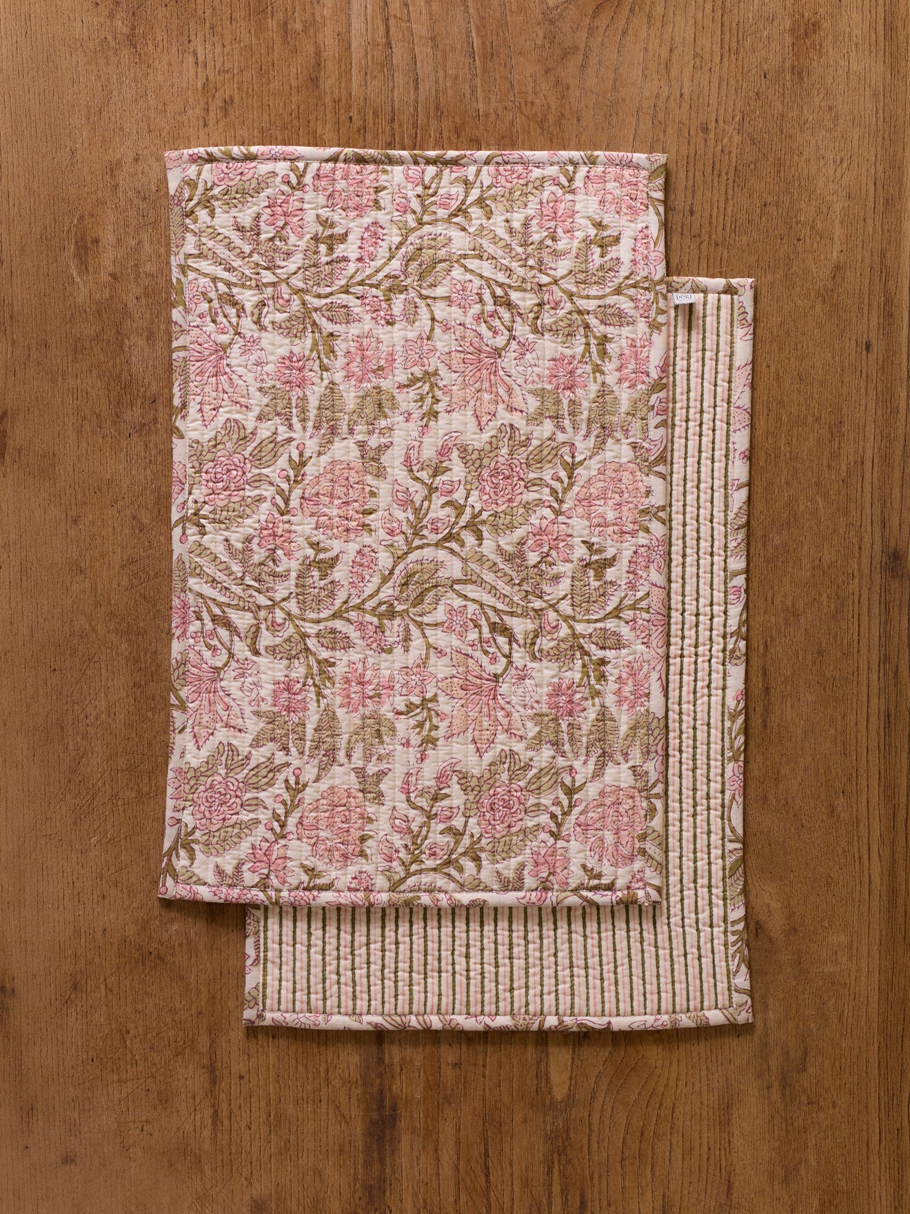 Tischsets mit Rosa-Print im 2er-Set - Image 2
