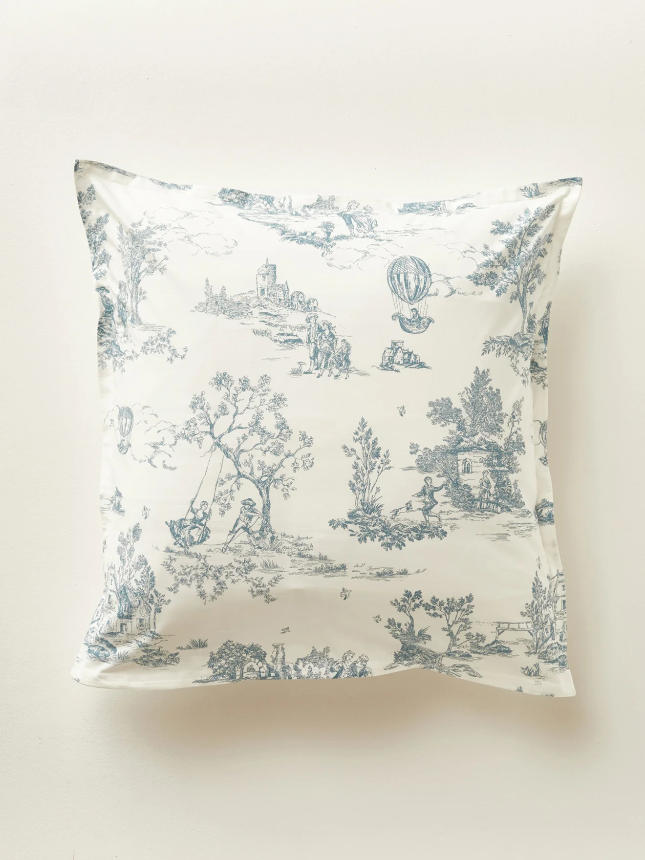 Kopfkissenbezug aus Baumwoll-Perkal « Toile de Jouy-Esprit » - Image 4