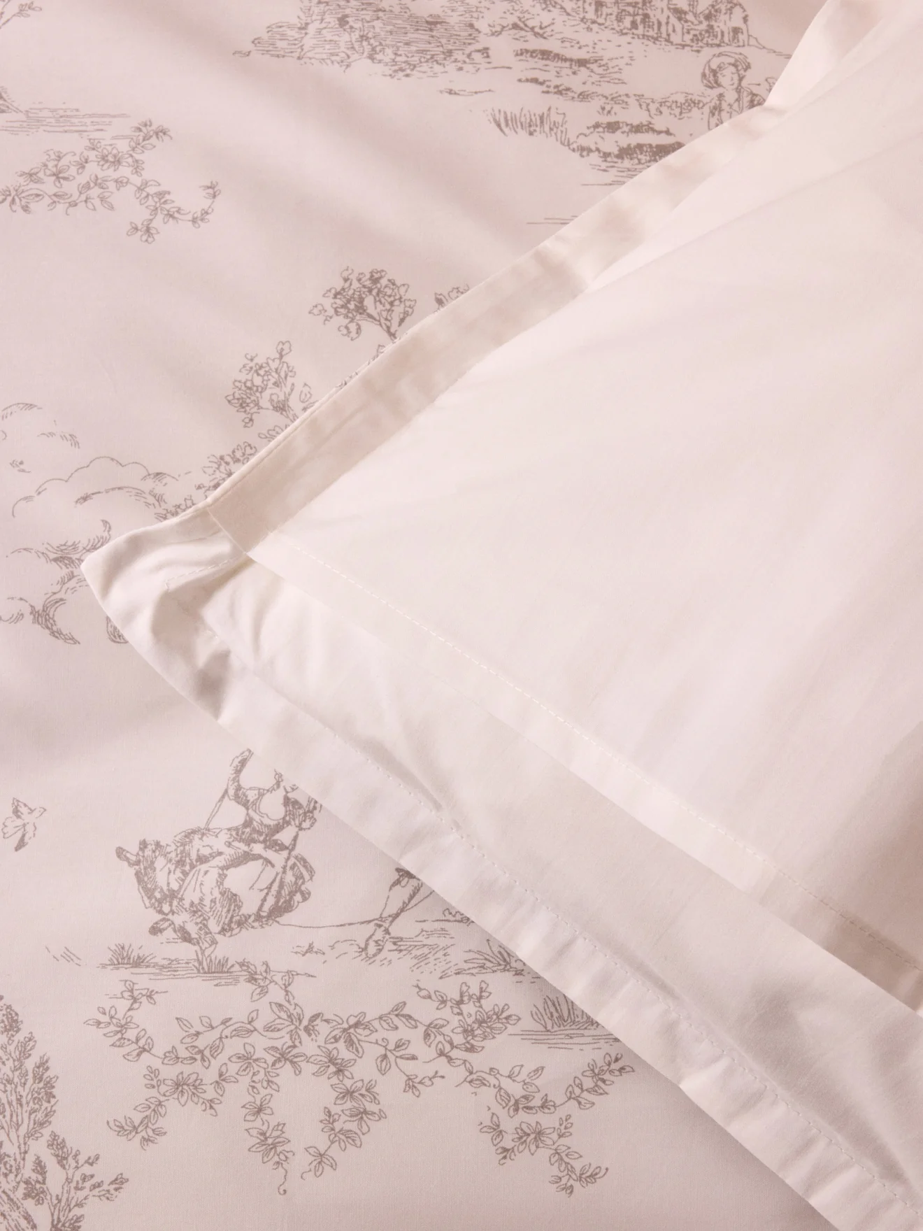 Kopfkissenbezug aus Baumwoll-Perkal « Toile de Jouy-Esprit » - Image 5
