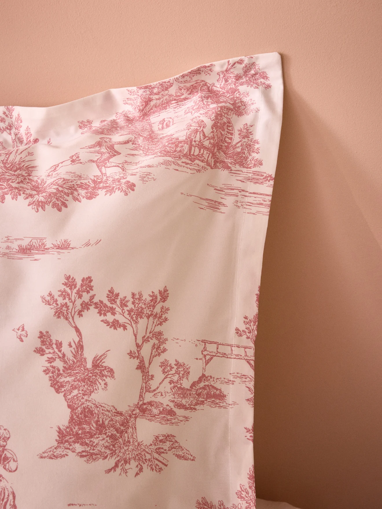 Kopfkissenbezug aus Baumwoll-Perkal « Toile de Jouy-Esprit » - Image 3