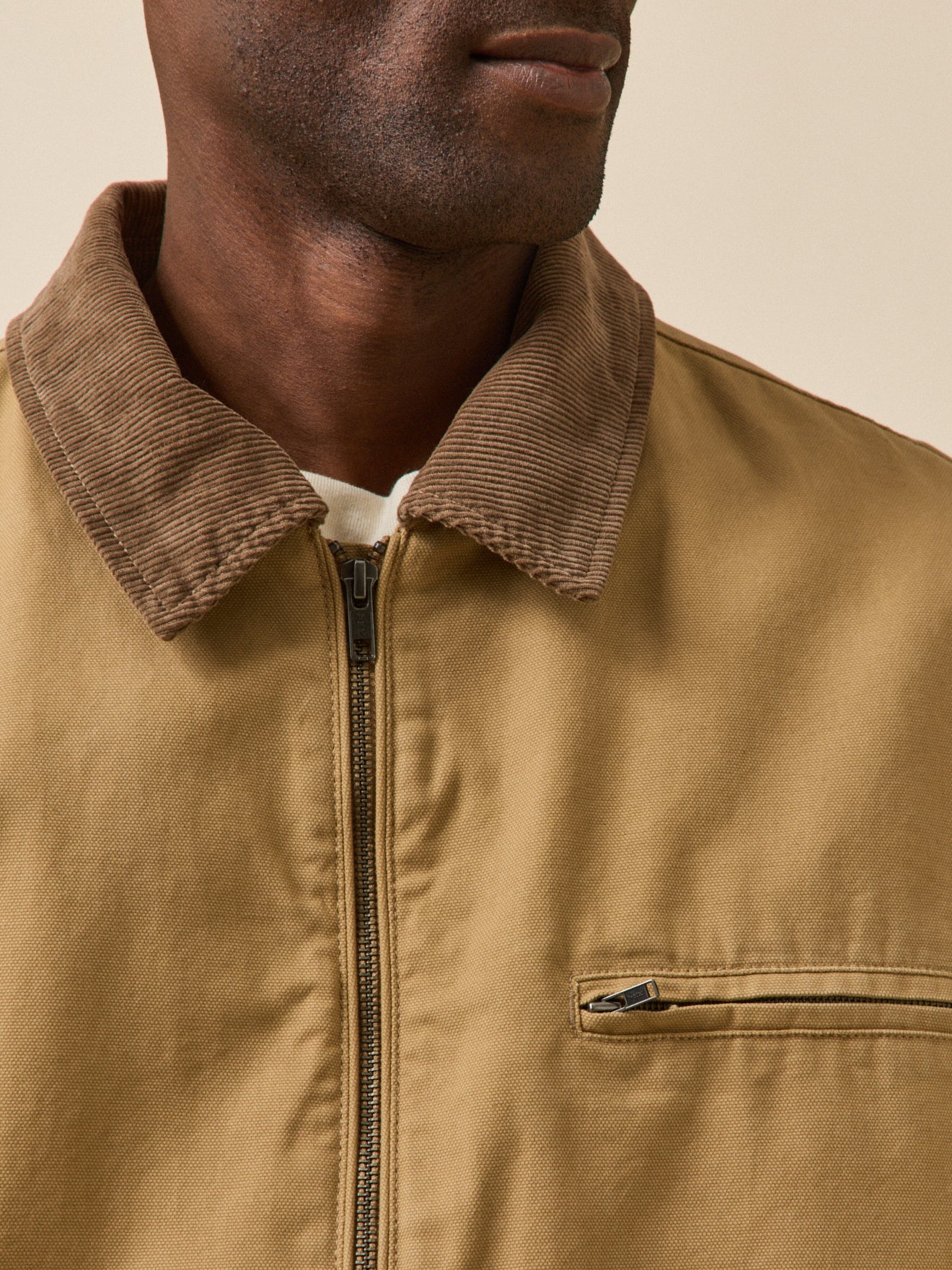 Herrenjacke mit Kragen aus Velours - Image 4
