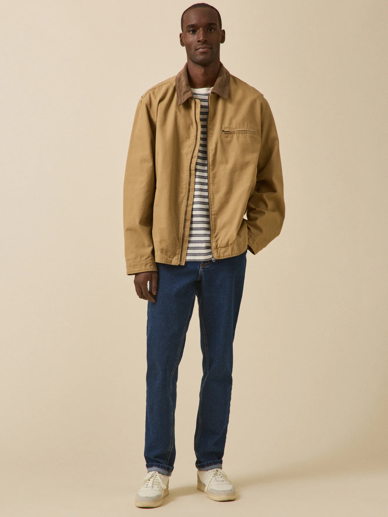 Herrenjacke mit Kragen aus Velours - Image 7