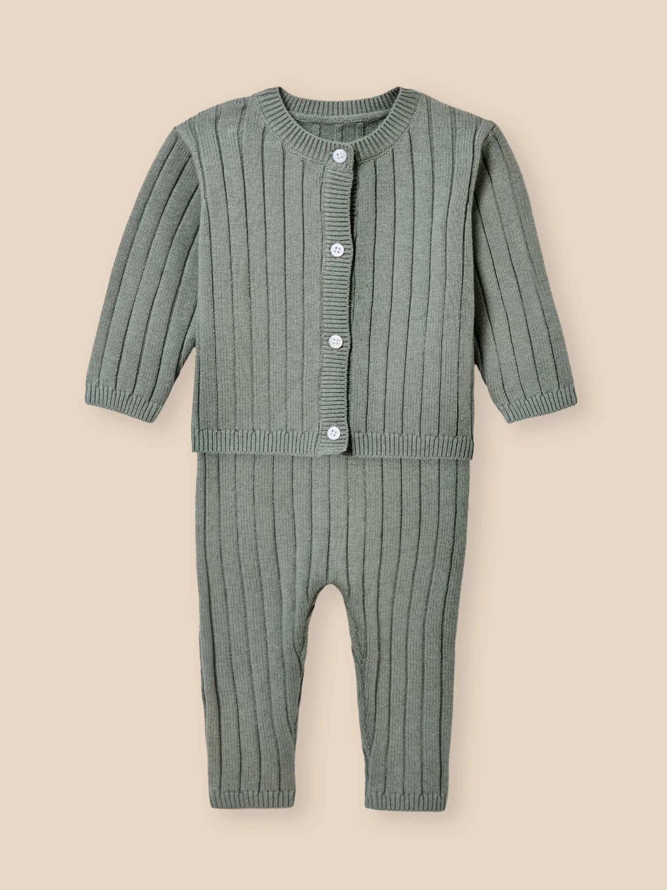 Babyset aus Bio-Baumwolle und Wolle