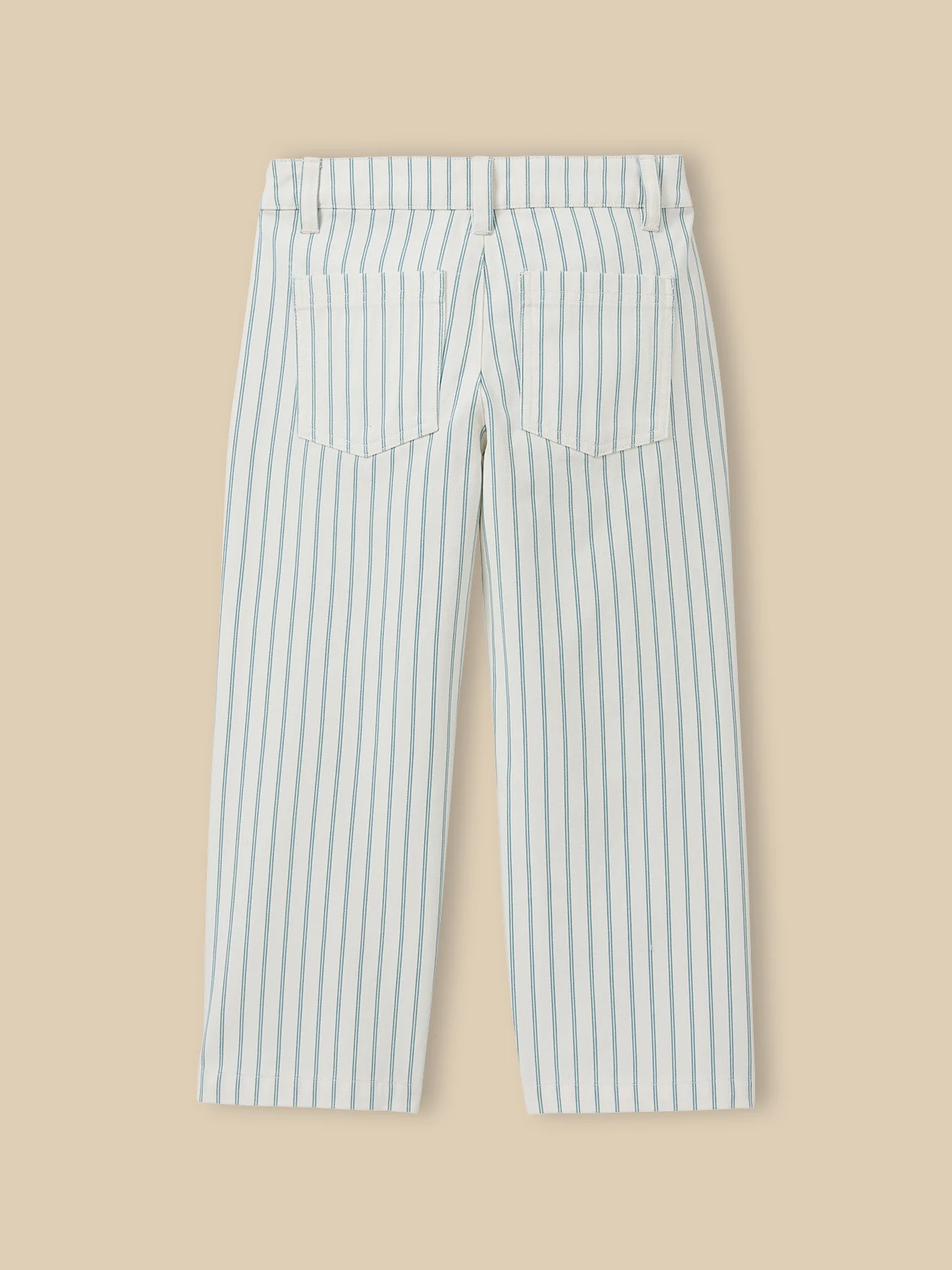 Mädchenhose aus gestreiftem Denim - Image 6