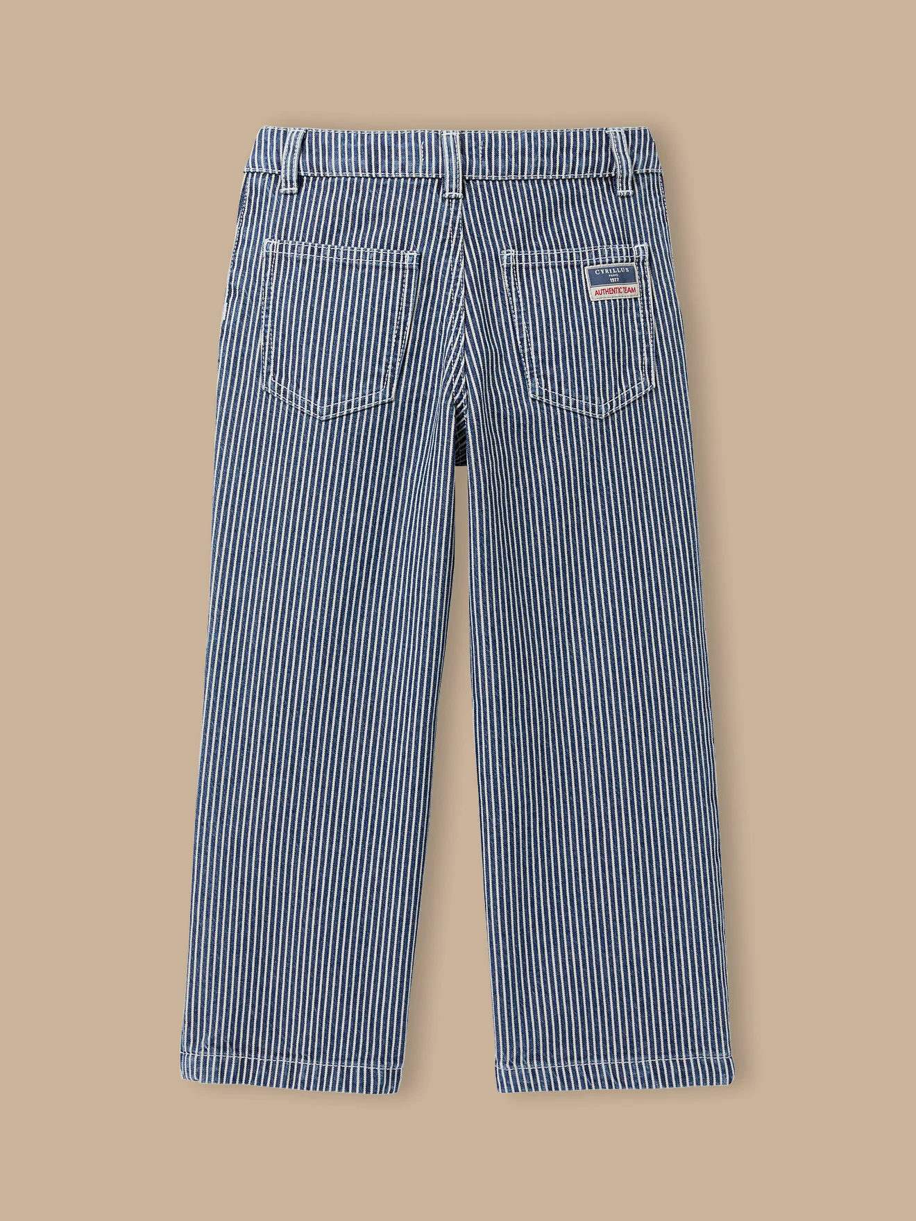 Mädchenhose, gerade geschnitten, gestreift - Image 2