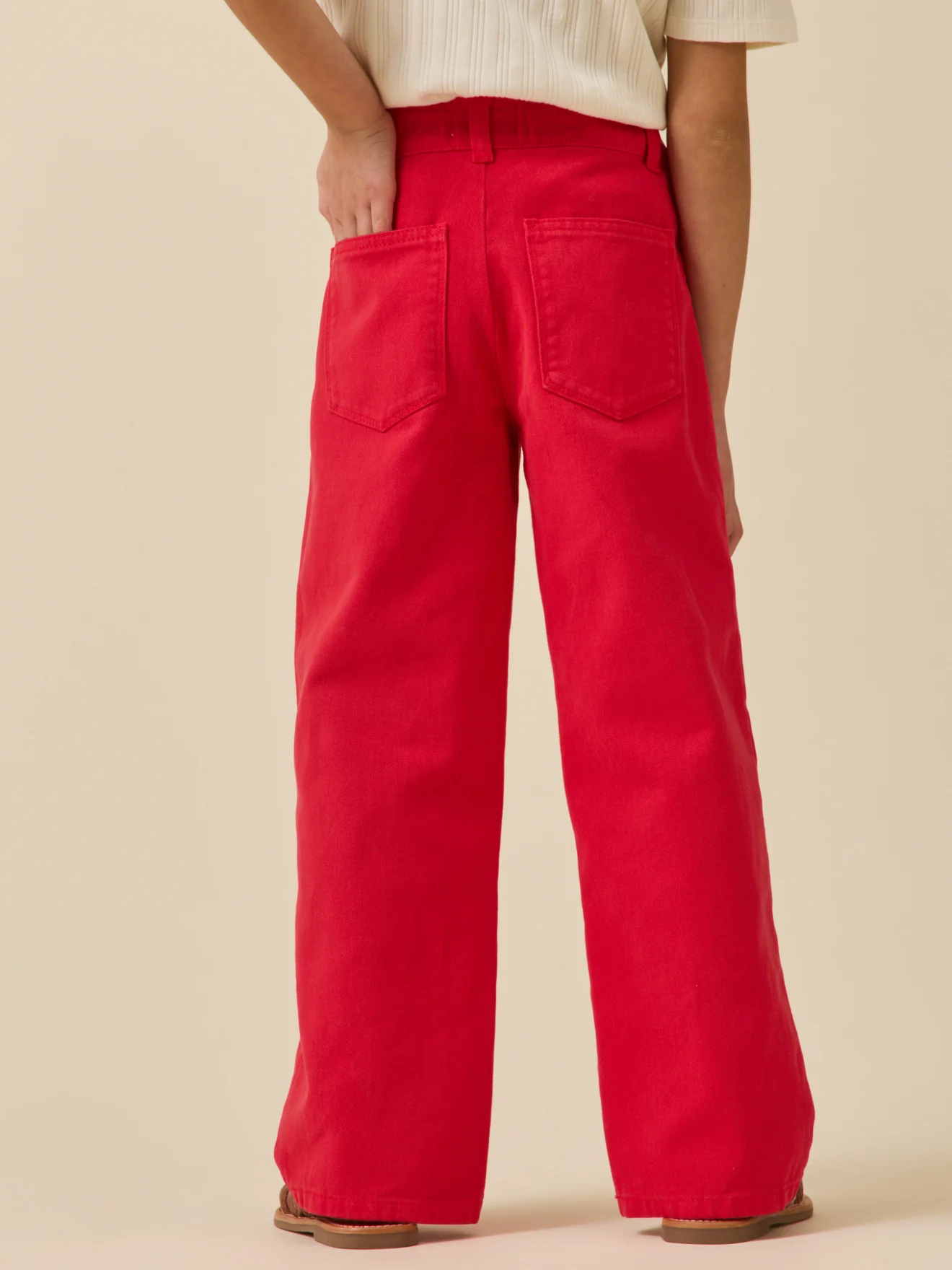 Mädchenhose aus Denim, gerade geschnitten - Image 2