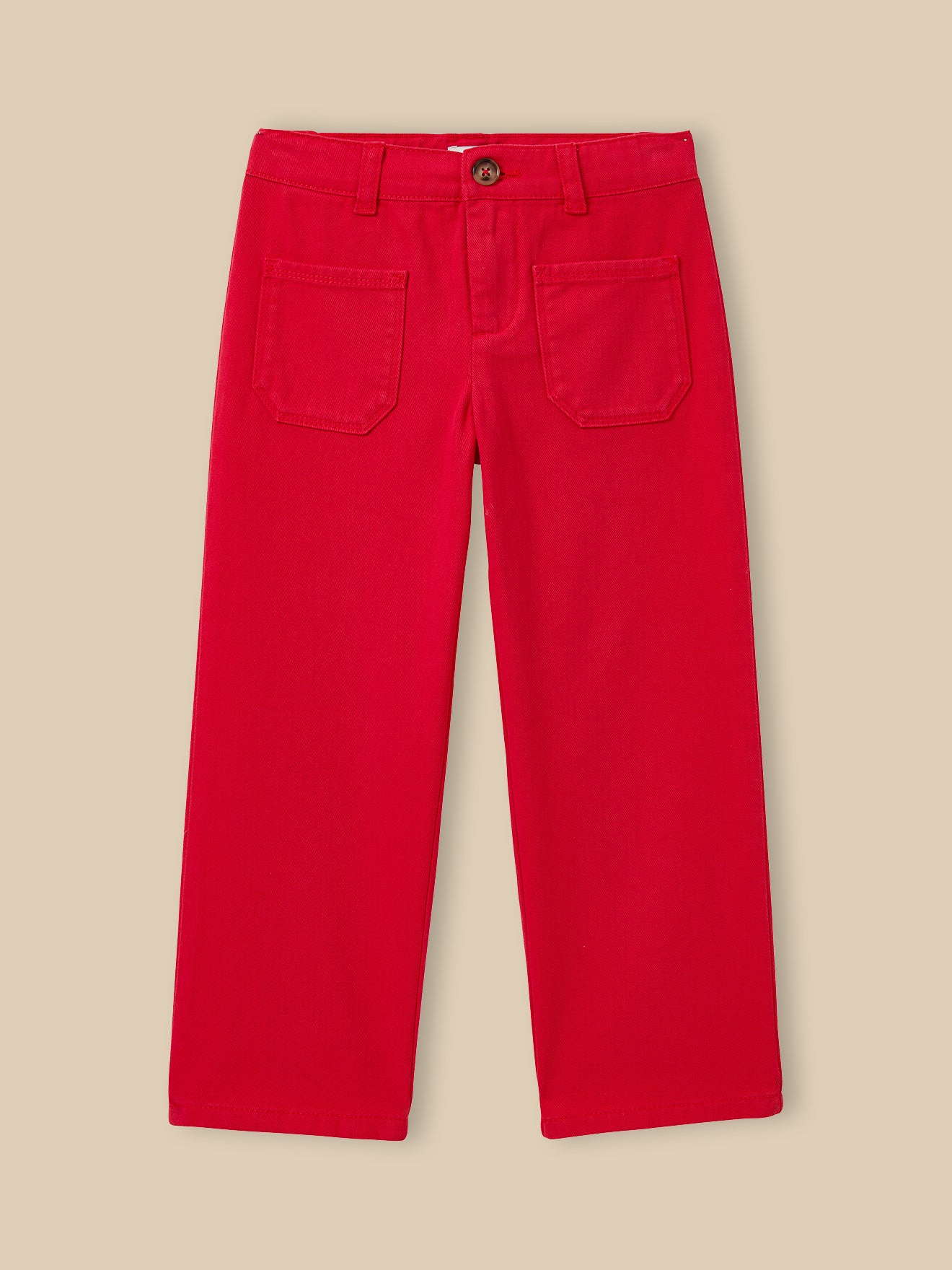 Mädchenhose aus Denim, gerade geschnitten - Image 5