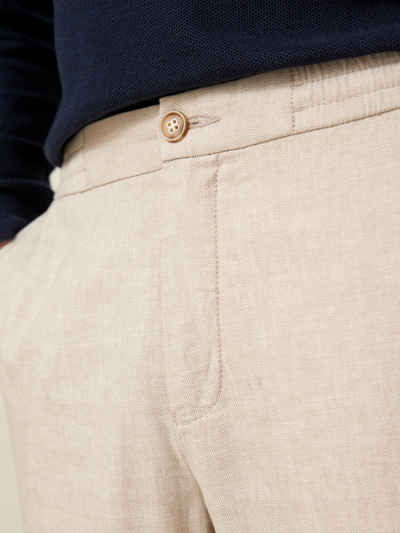 Herrenhose aus Baumwolle und Leinen mit Elastikbund - Image 5