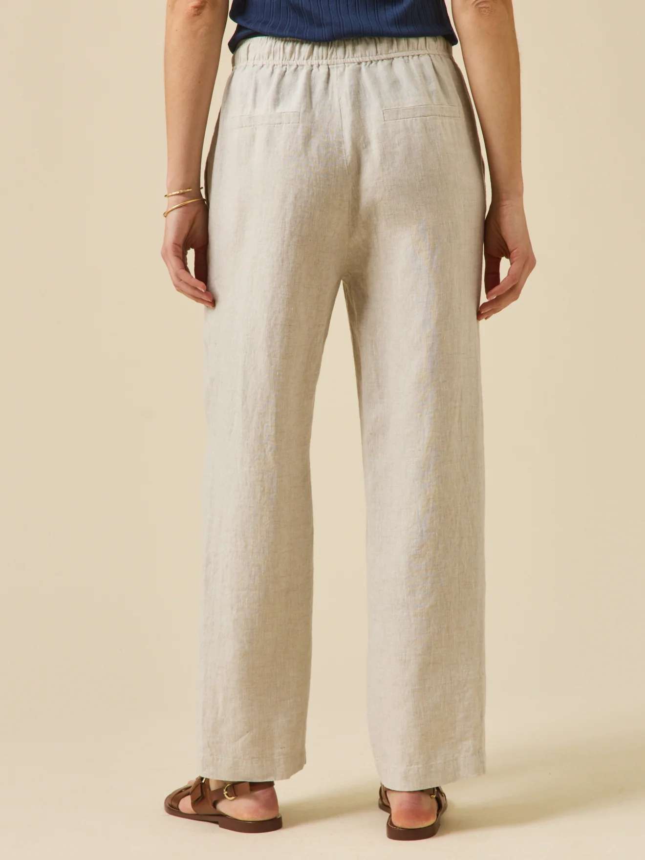 Gerade Damenhose aus Leinen Agathe - Image 2