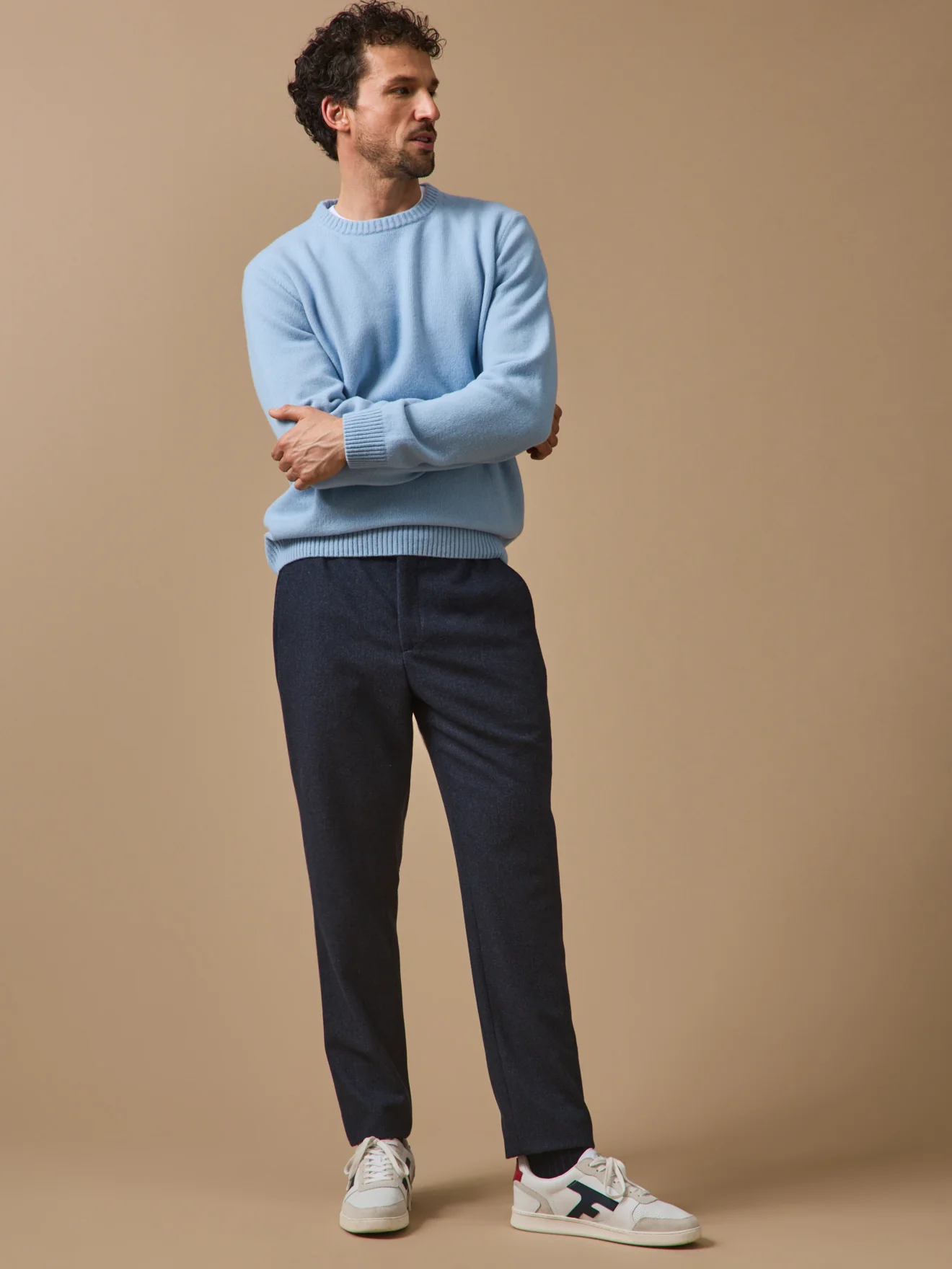 Herrenhose aus Wolltuch mit Elastikbund - Image 5