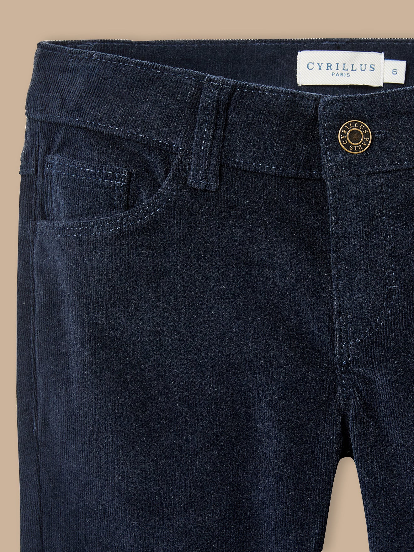 Mädchen Slim Fit Hose aus Velours - Image 3