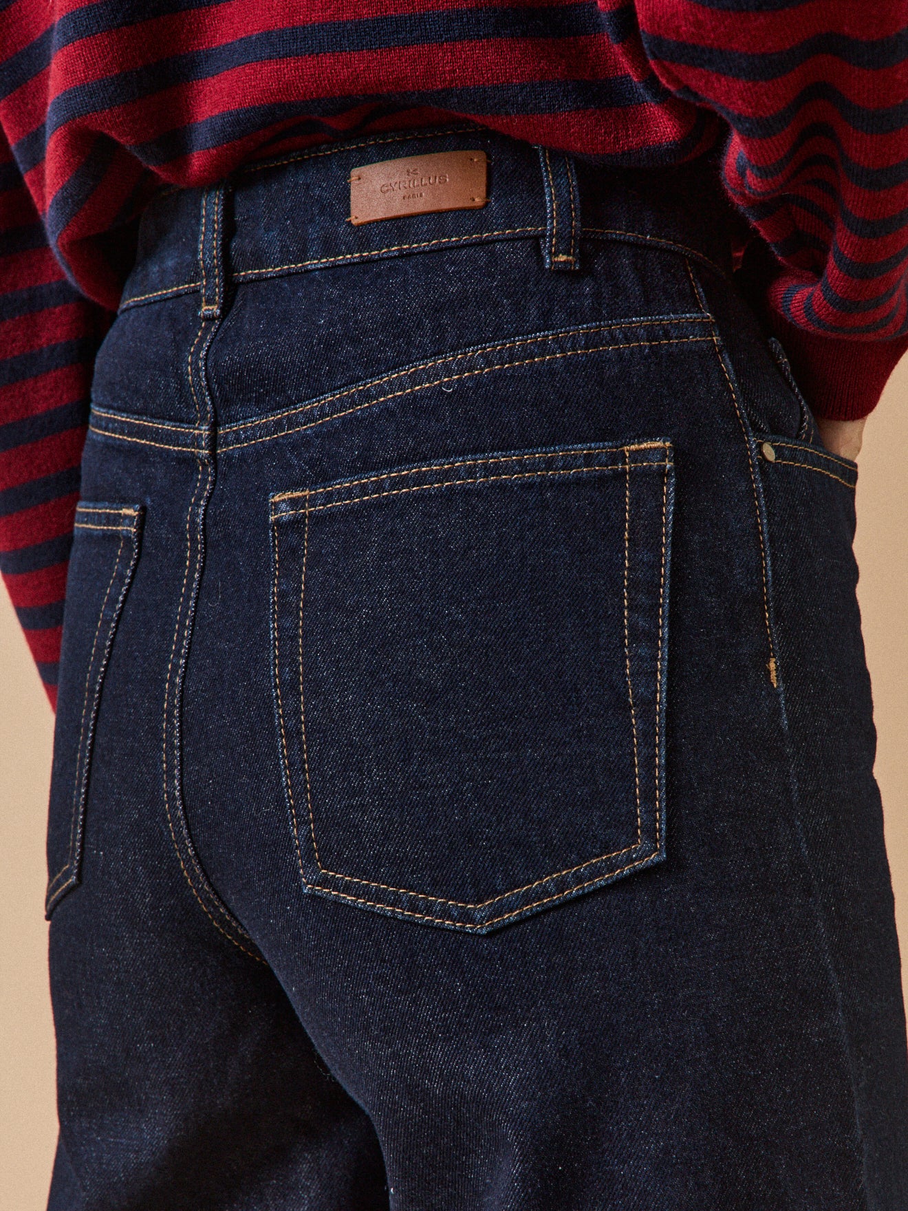 Damen-Jeans Émilie mit weitem Bein aus Bio-Baumwolle - Image 4