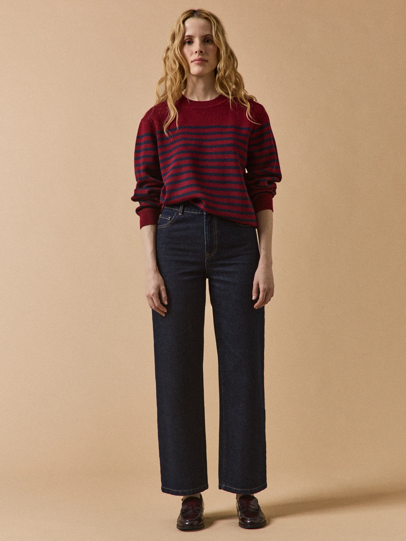 Damen-Jeans Émilie mit weitem Bein aus Bio-Baumwolle - Image 5