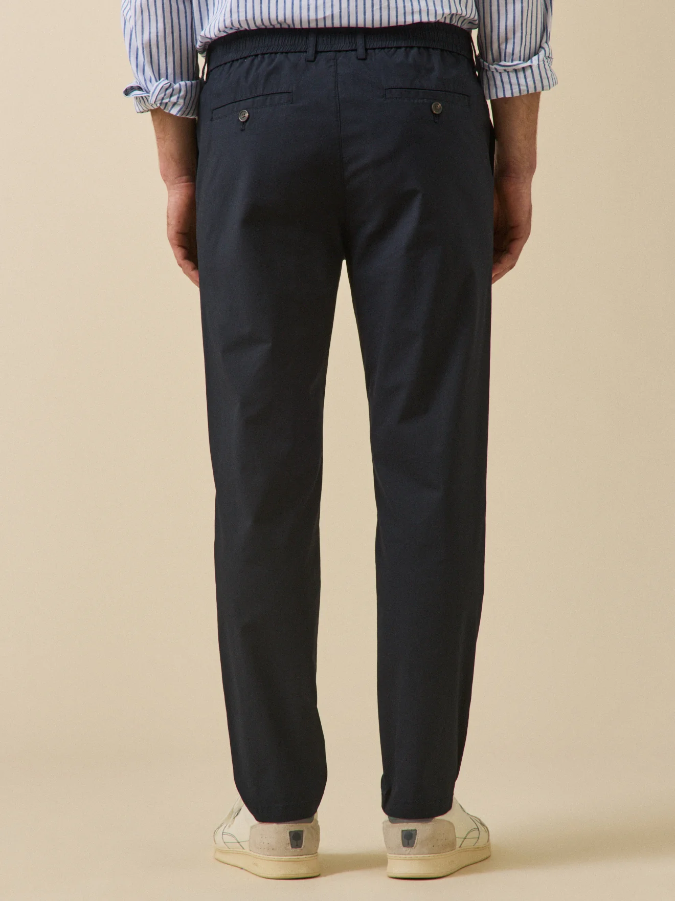 Herrenhose mit Elastikbund aus knackiger Popeline - Image 2