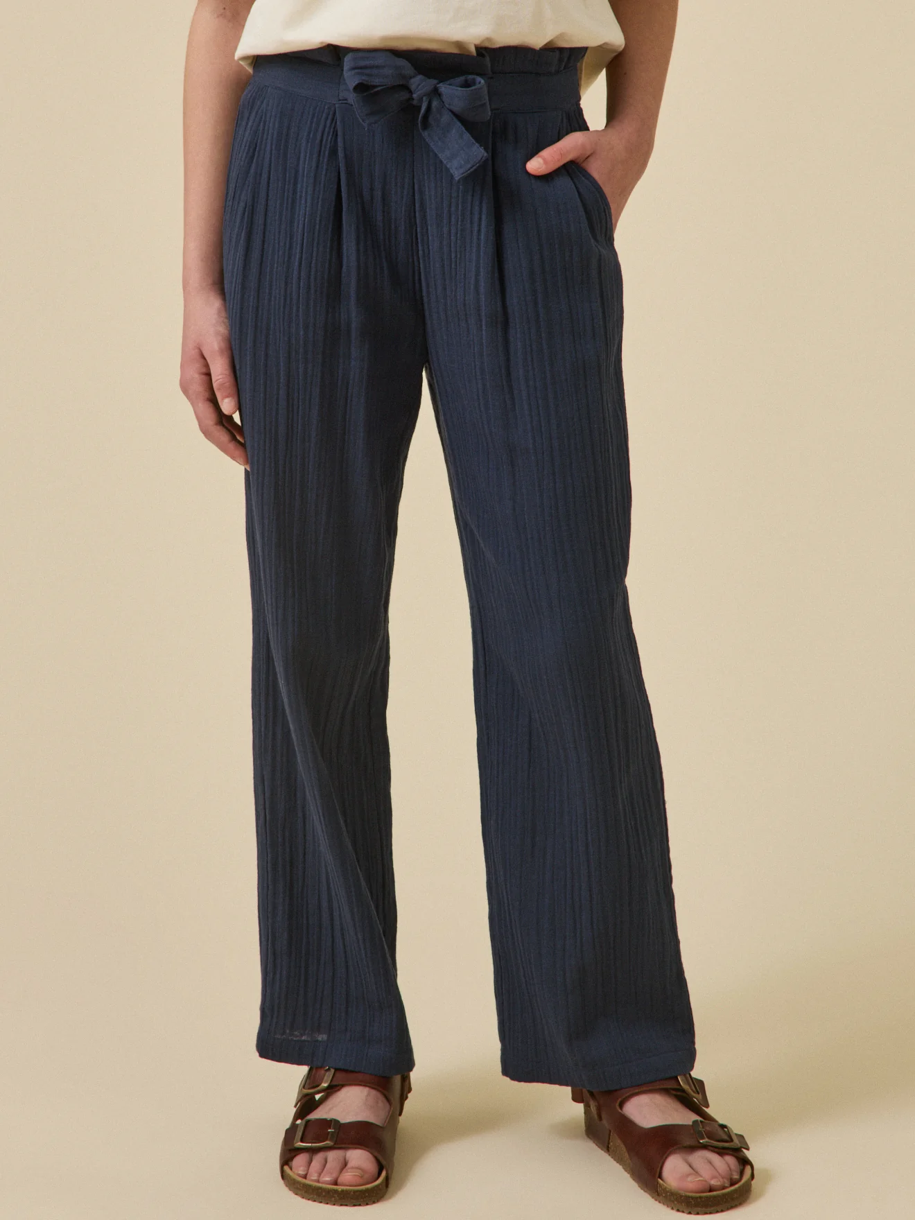 Mädchen-Hose aus Baumwollgaze – Kollektion « Junior »