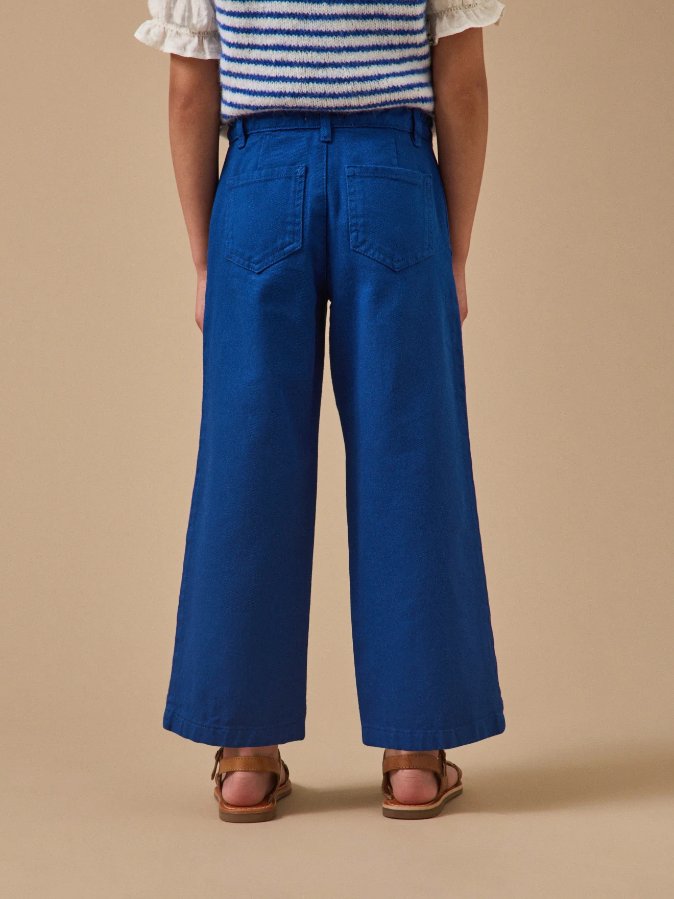 Mädchenhose, weit, aus Twill - Image 2
