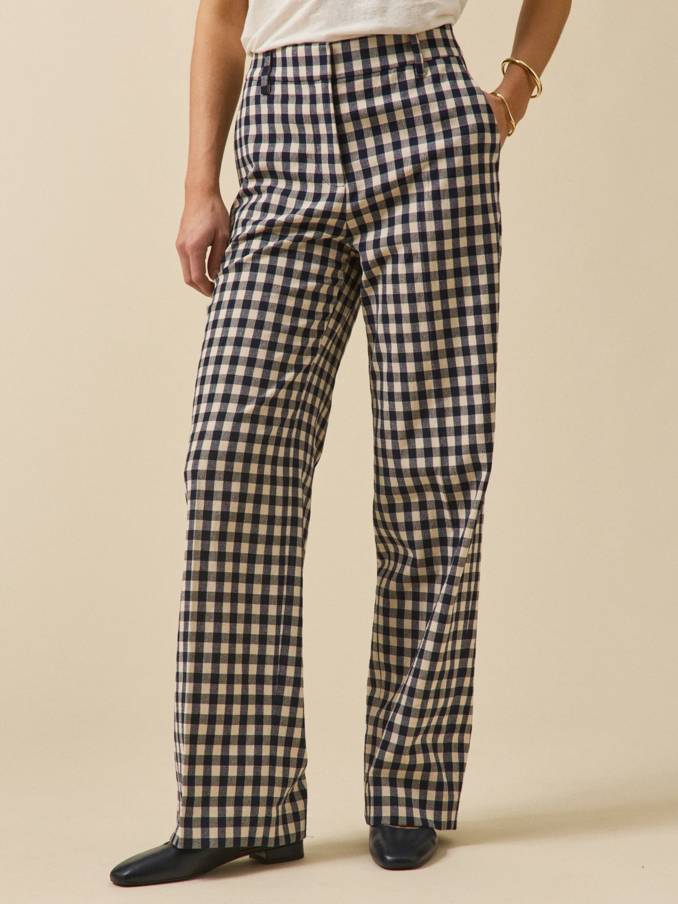 Elegante Damenhose Juliette mit Vichy-Karos