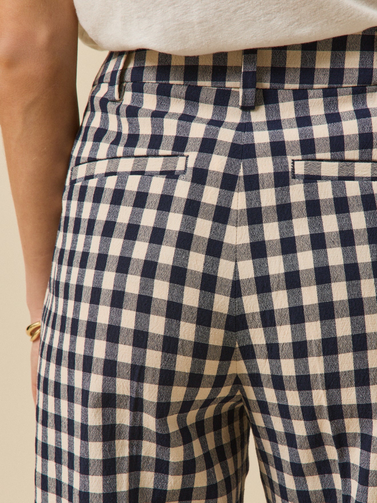 Elegante Damenhose Juliette mit Vichy-Karos - Image 4