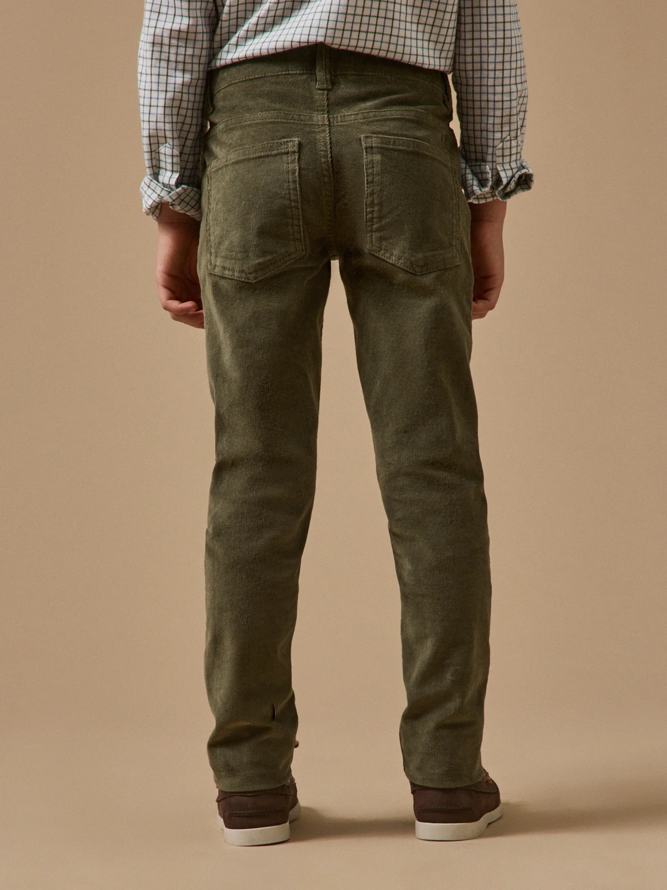 Jungen Slim Fit Hose aus Velours - Image 3