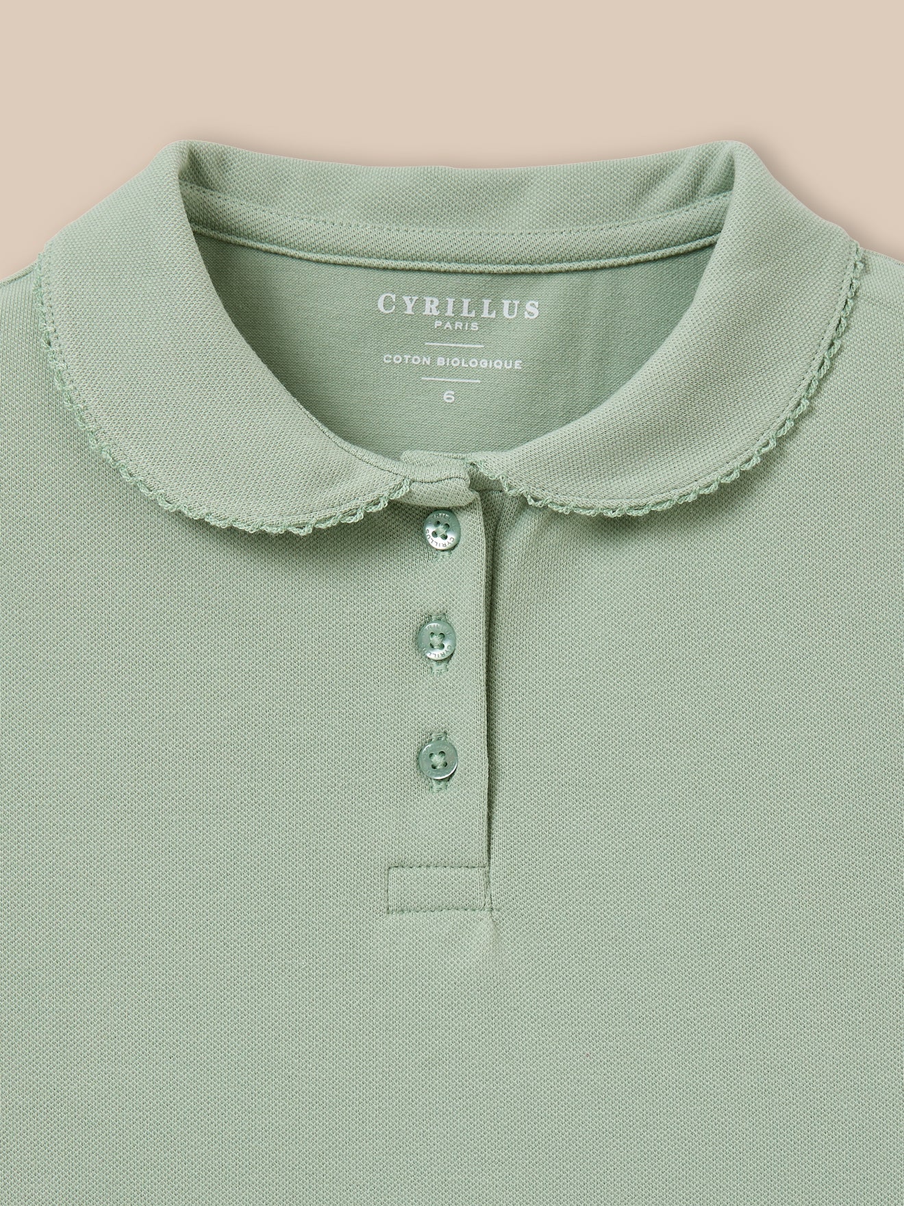 Mädchen-Poloshirt aus Pikeestrick – Bio-Baumwolle - Image 2