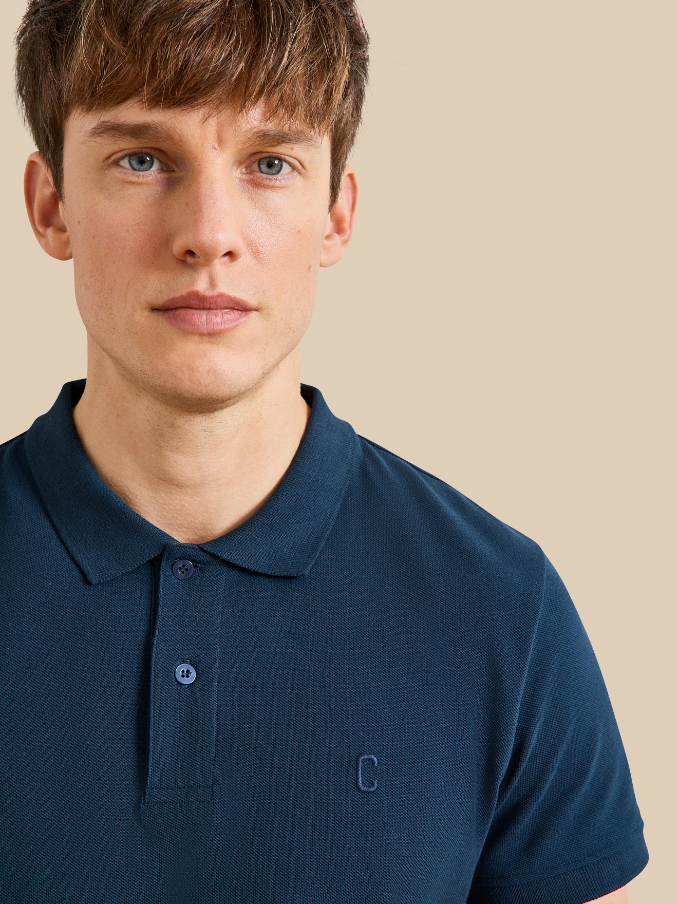 Einfarbiges Herren-Poloshirt aus Pikee aus Bio-Baumwolle - Image 3