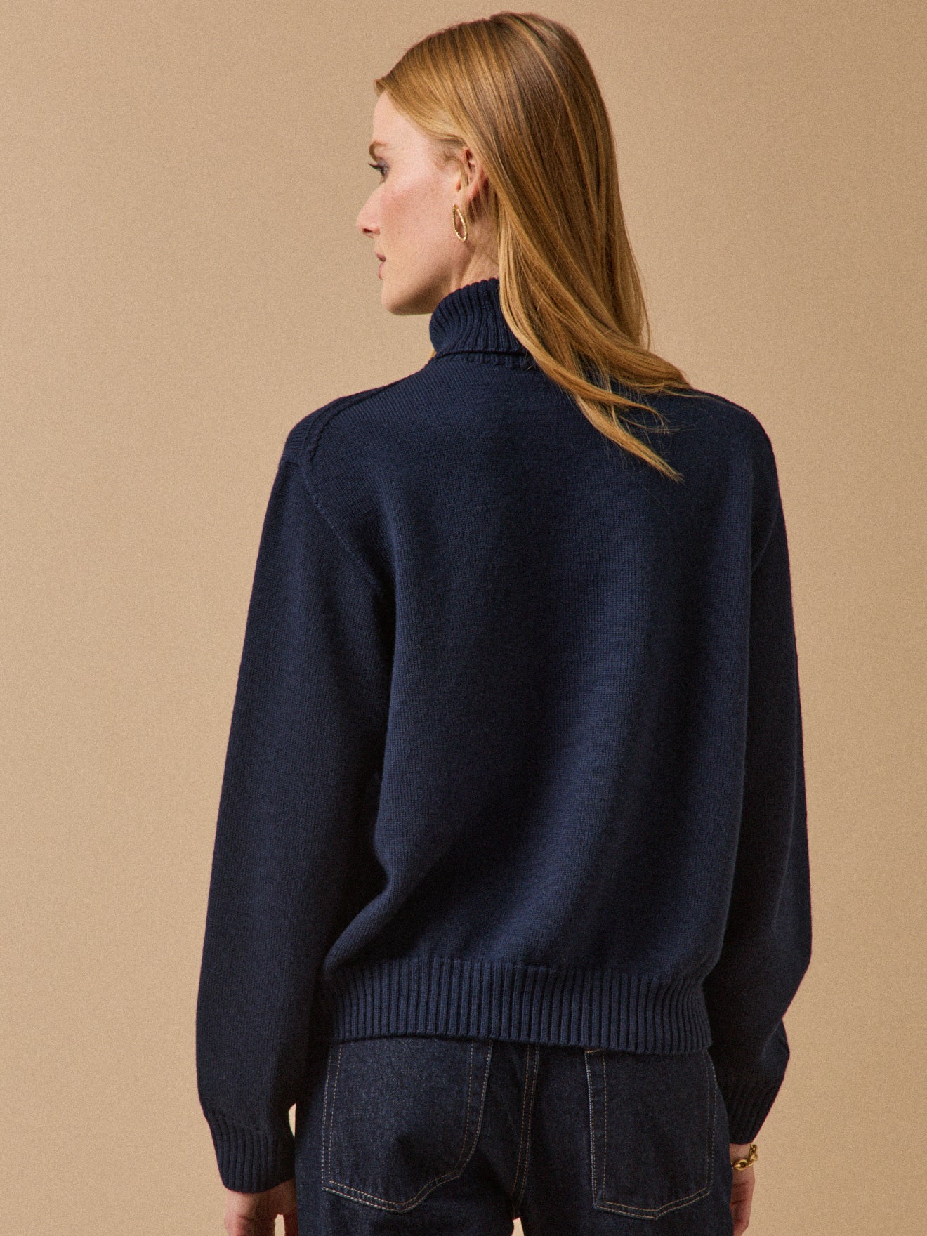 Damenpullover mit Rollkragen aus Merinowolle - Cyrillus X les 3 Tricoteurs - Image 2