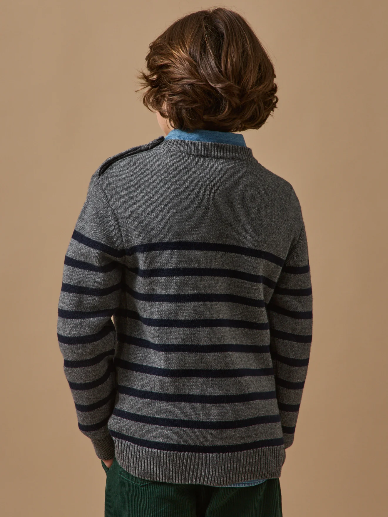 Jungenpullover im Marinelook mit hohem Wollanteil - Image 2