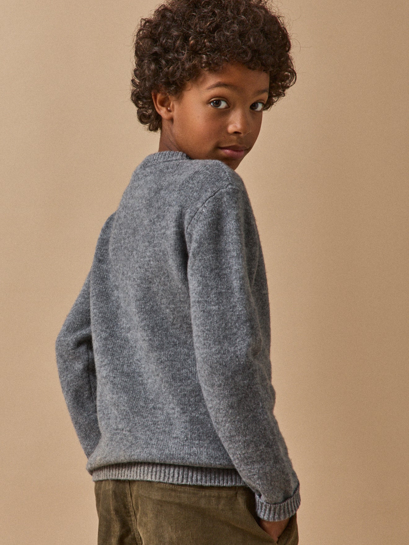 Jungenpullover aus Merino-Wolle - Image 2