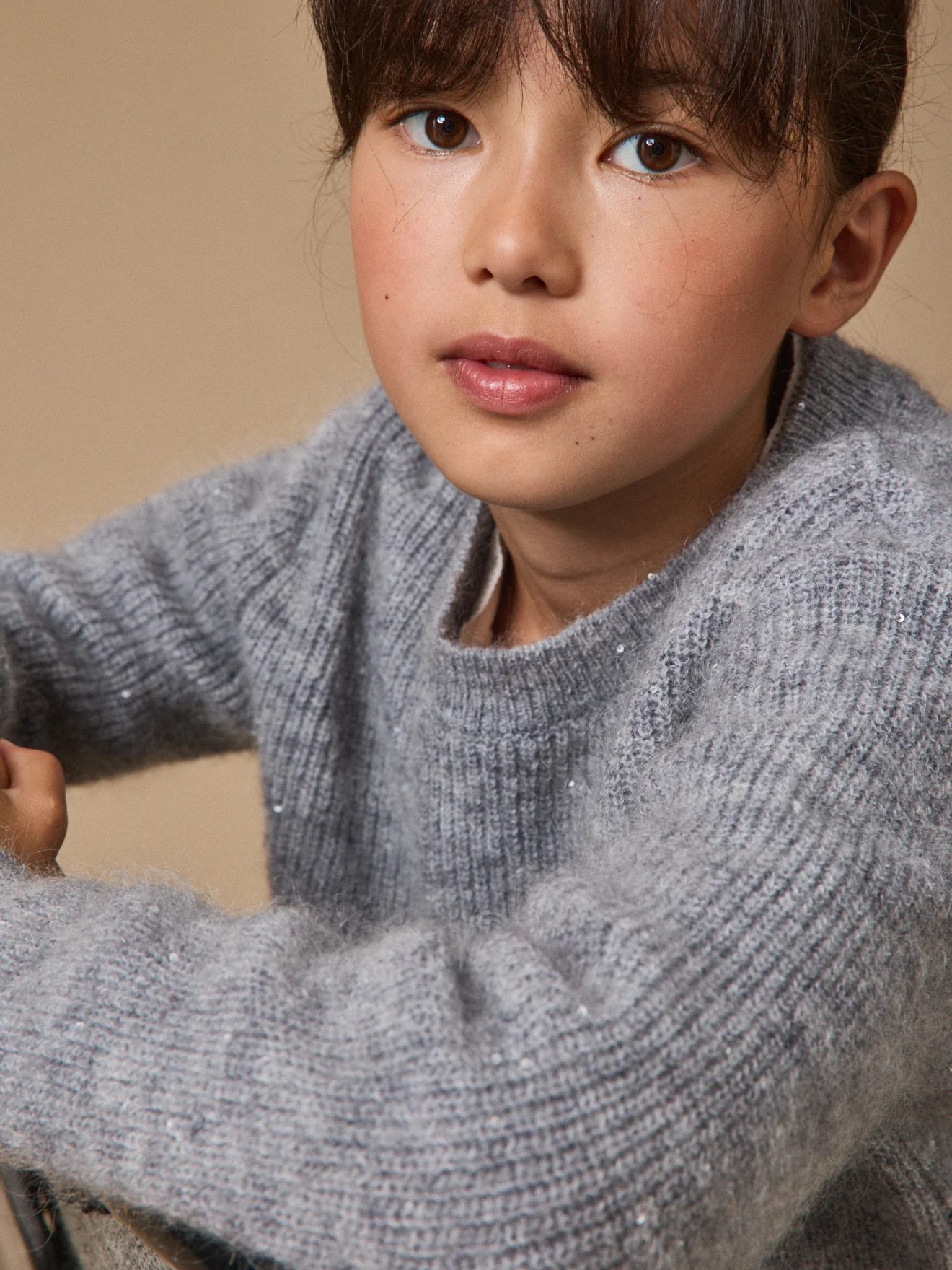 Mädchenpullover aus Wolle und Mohair - Image 3