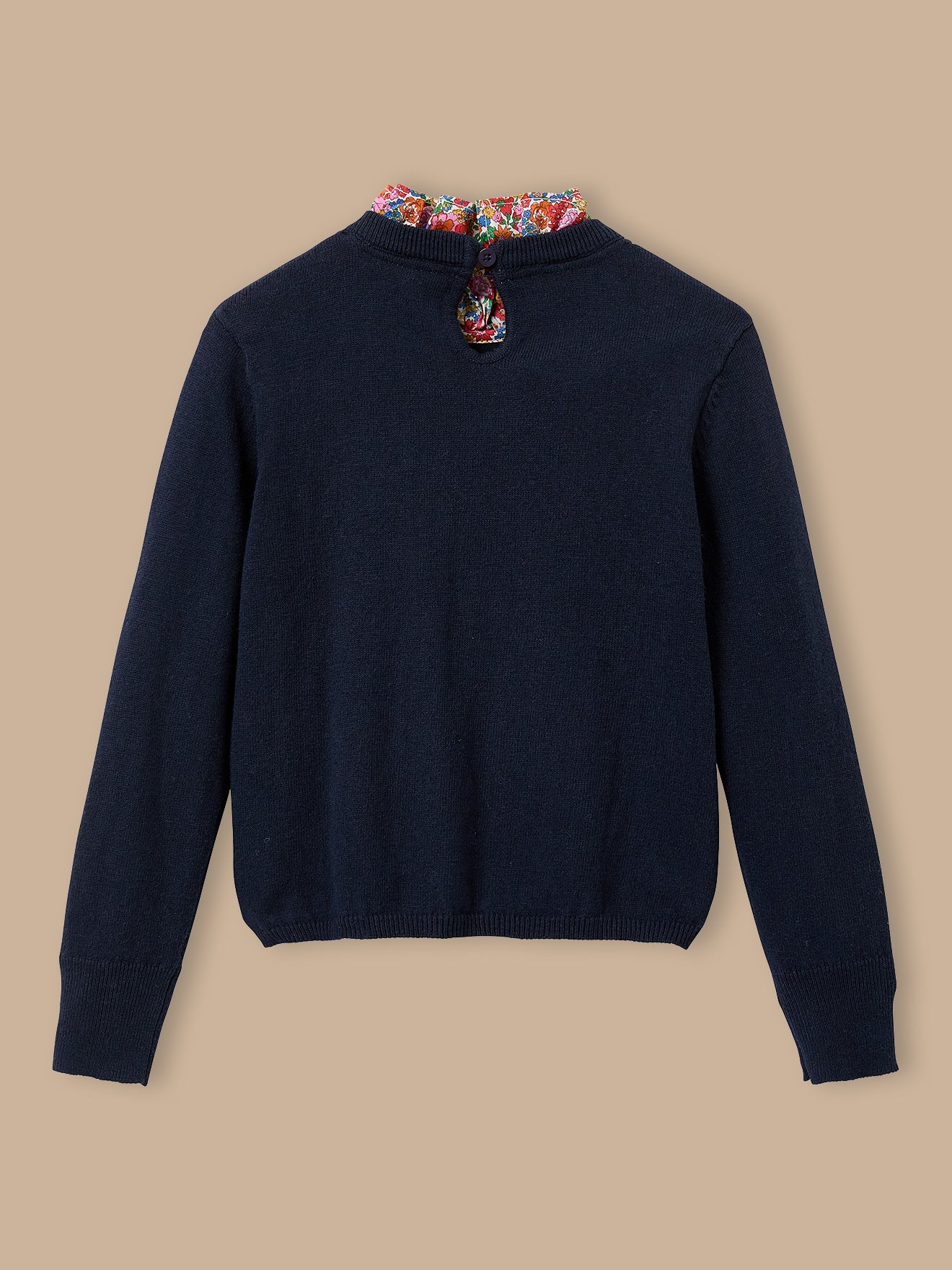 Mädchenpullover mit Kragen aus Liberty®-Stoff - Image 2