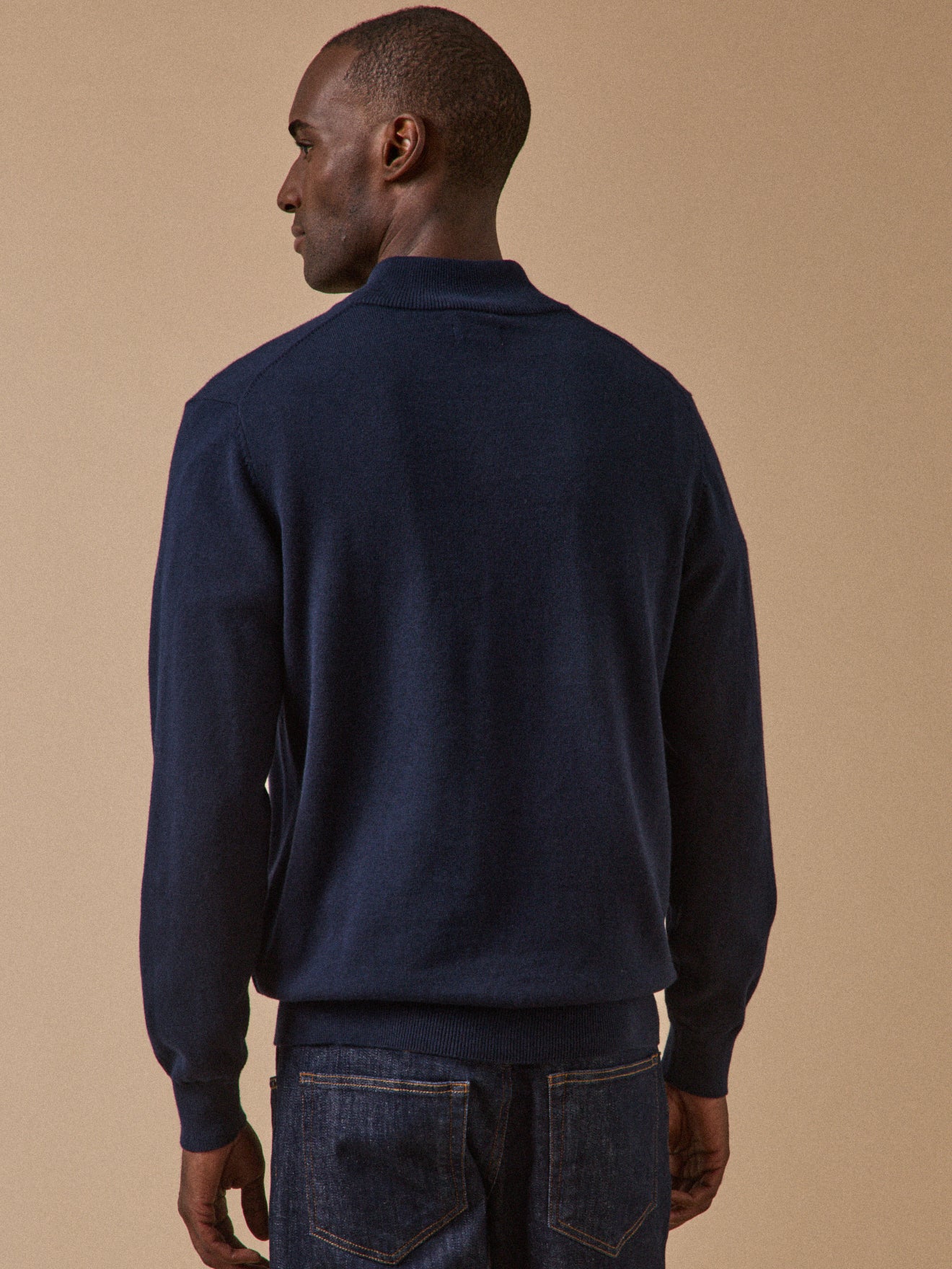 Damenpullover mit Stehkragen aus Bio-Baumwolle und Cashmere - Image 3