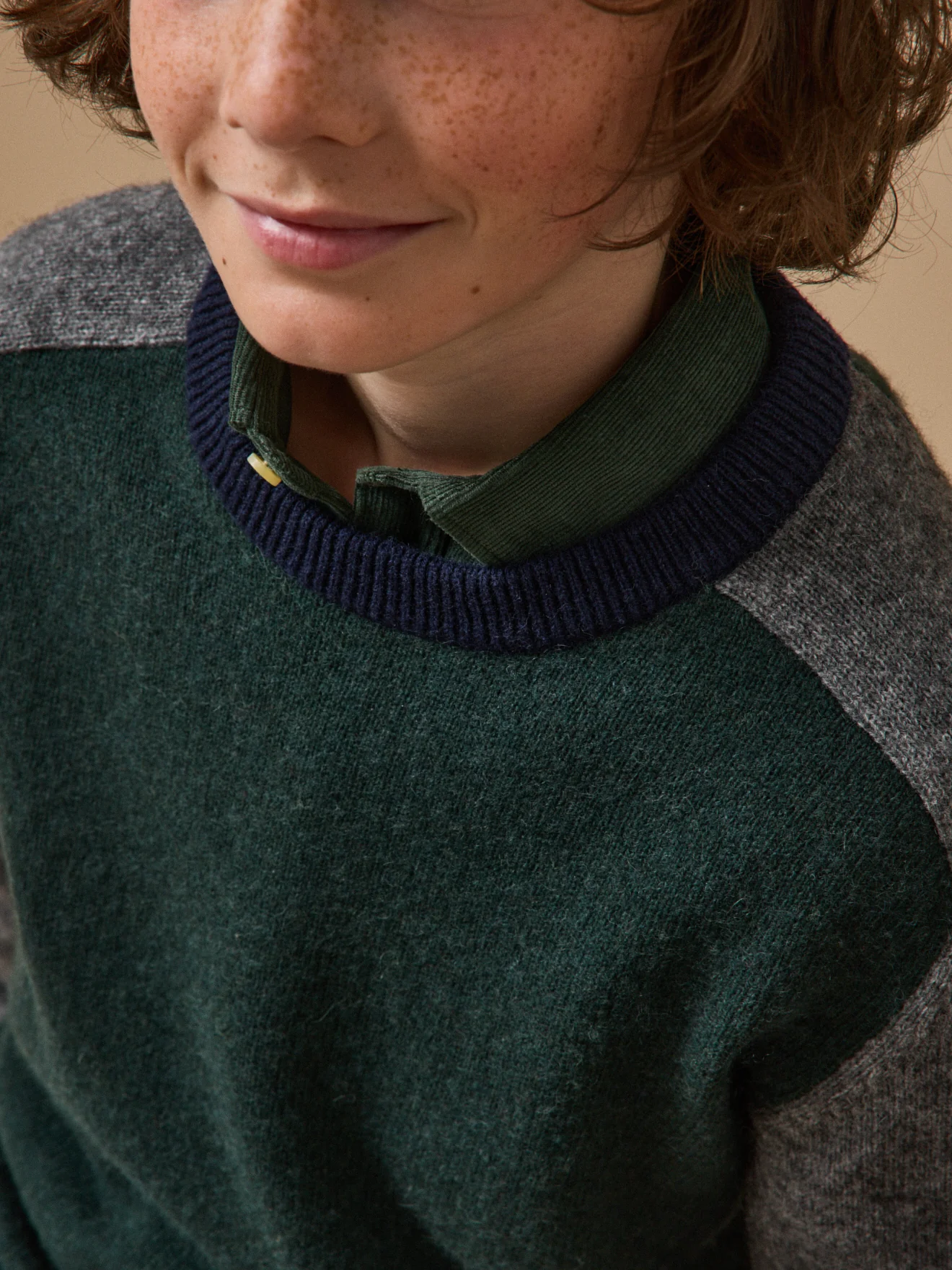 Jungenpullover aus Wolle mit Blockfarben - Image 3