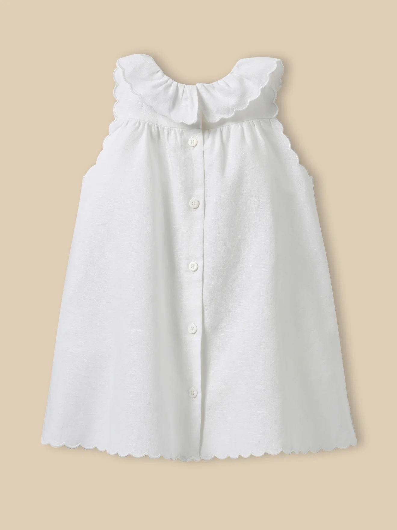 Kleid aus Leinen und Baumwolle, Baby Camille - Kollektion Festtage und Hochzeiten - Image 3