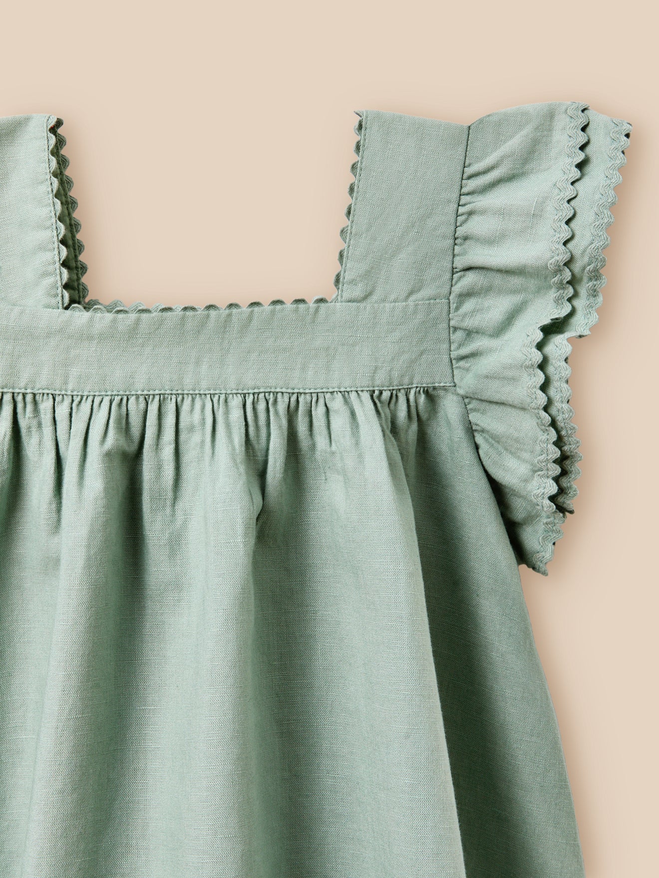 Mädchenkleid « Clémence » aus Leinen und Baumwolle – Kollektion « Feste & Hochzeiten » - Image 8